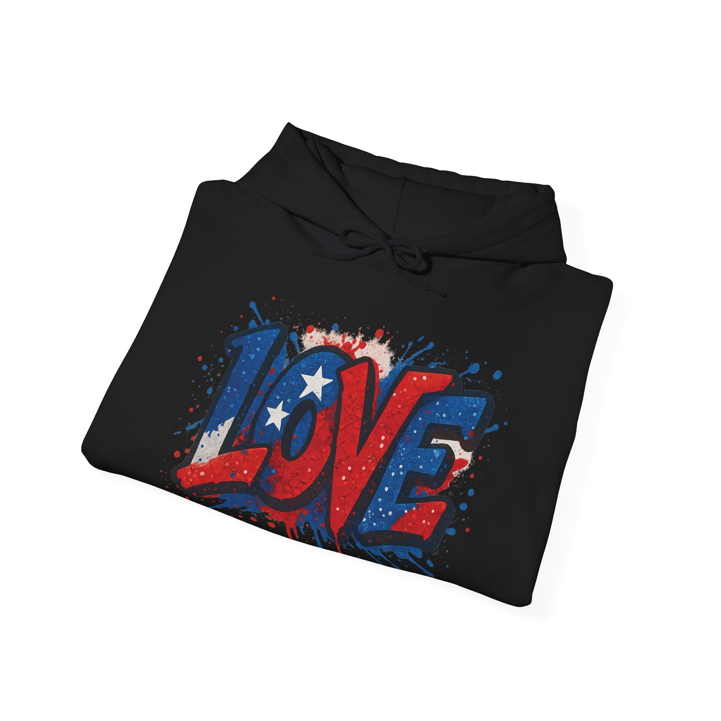 Unisex Hooded Sweatshirt with 'LOVE' Design - Cozy Gift for Friends, Valentine's Day, Casual Wear, Relaxation, Everyday Use