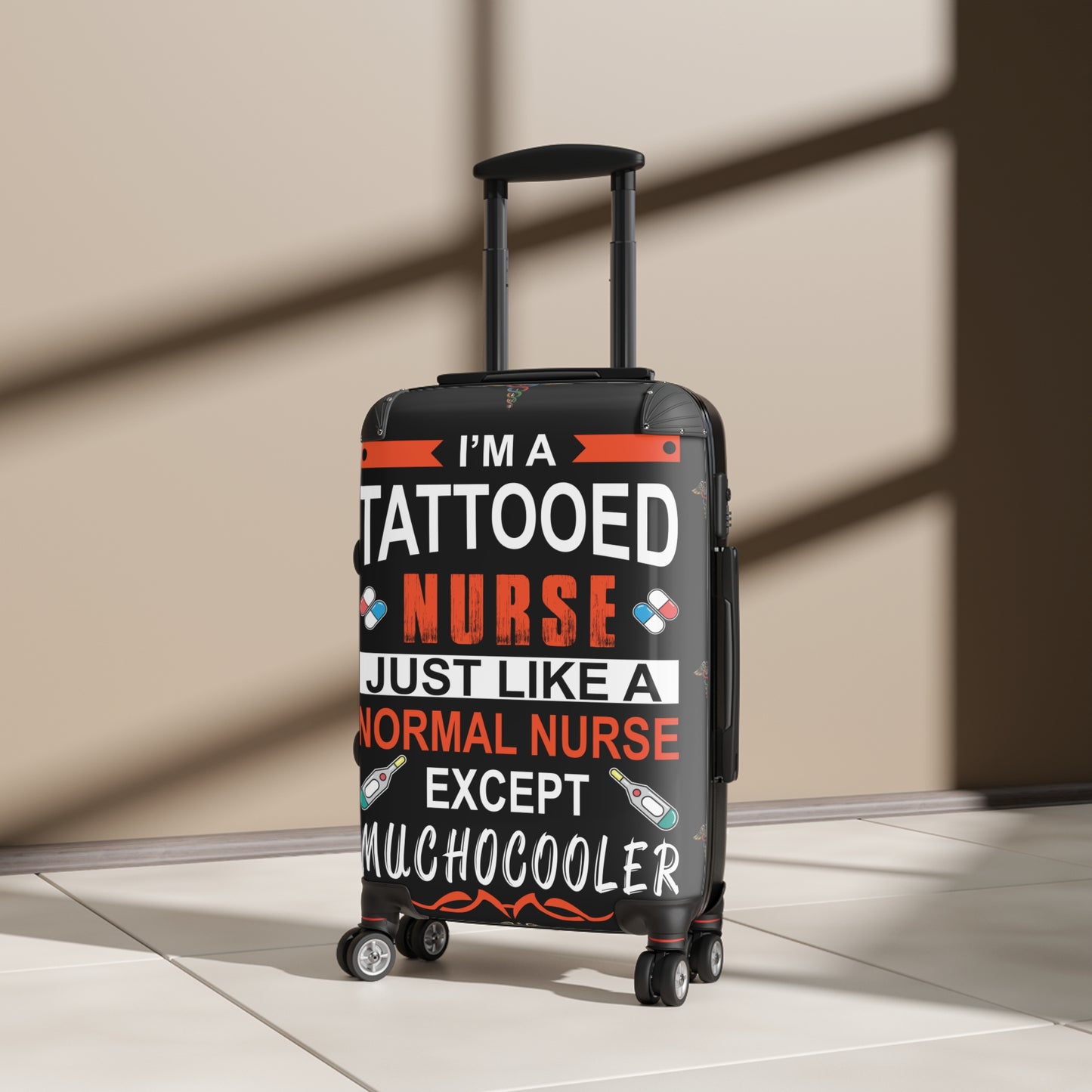 Tattooed Nurse Suitcase: Travel Gear, Weekend Getaway Bag, Nurse Appreciation Gift