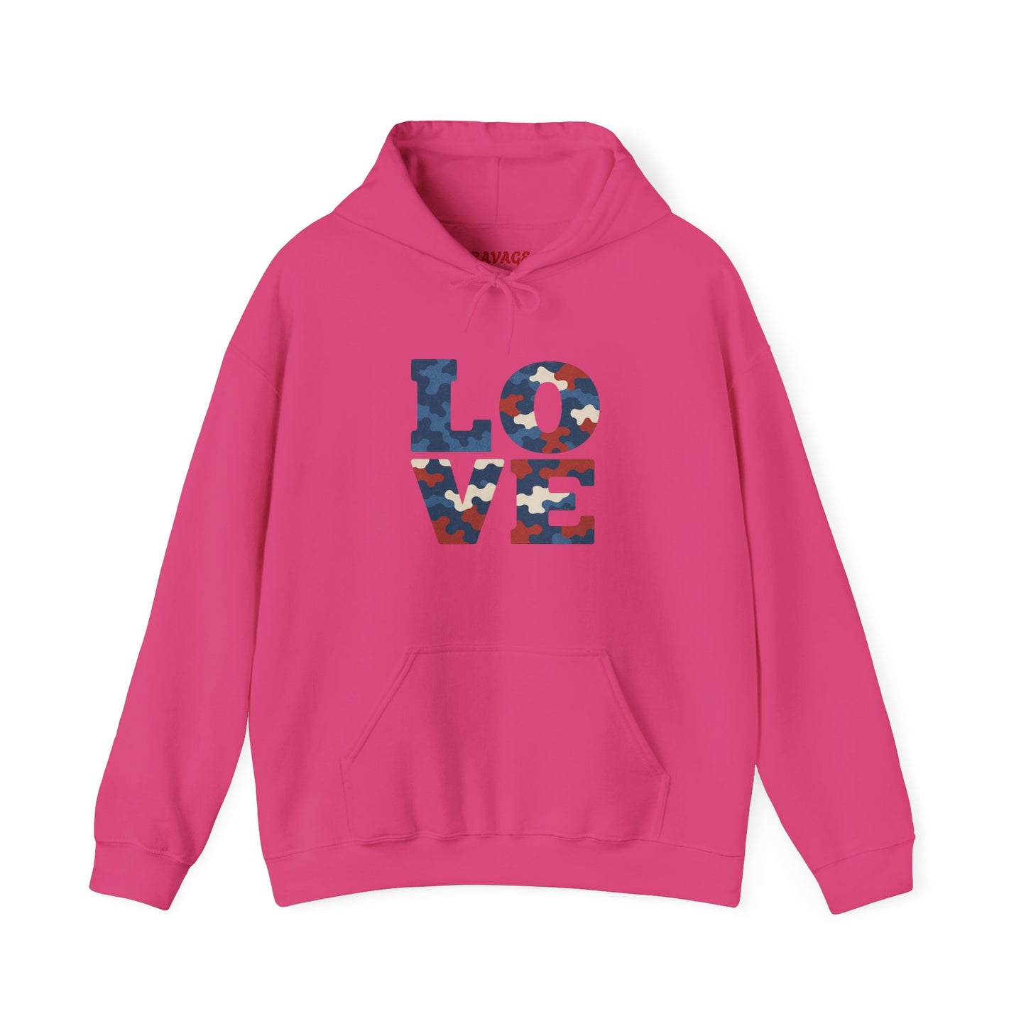 Unisex Hooded Sweatshirt with 'LOVE' Design - Cozy Gift for Friends, Valentine's Day, Casual Wear, Relaxation, Everyday Use