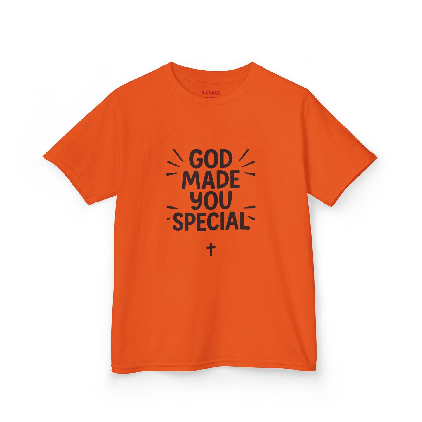 Kids Christian T-Shirt, God Made You Special Tee, Youth Religious Apparel, Faith-Based Gift, Inspirational Kids Wear