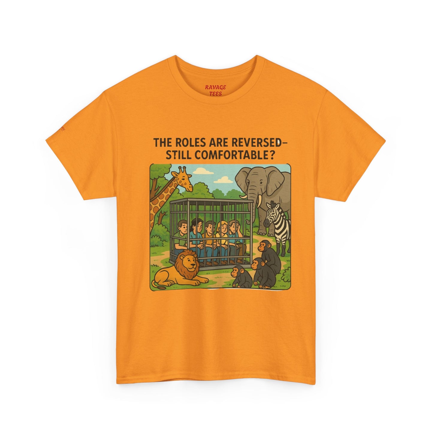 The Roles are Reversed- Are You Comfortable. Humorous Unisex Heavy Cotton Tee