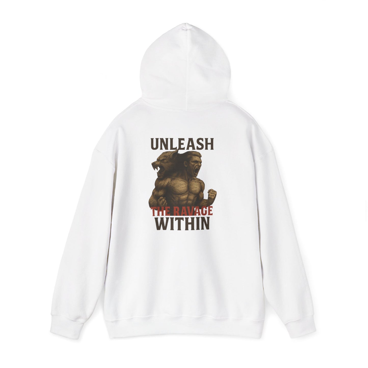 Unleash the Ravage Within Hoodie, Motivational Sweatshirt for Fitness Lovers, Cozy Hoodie for Gym, Gift for Athletes, Unisex Sweatshirt