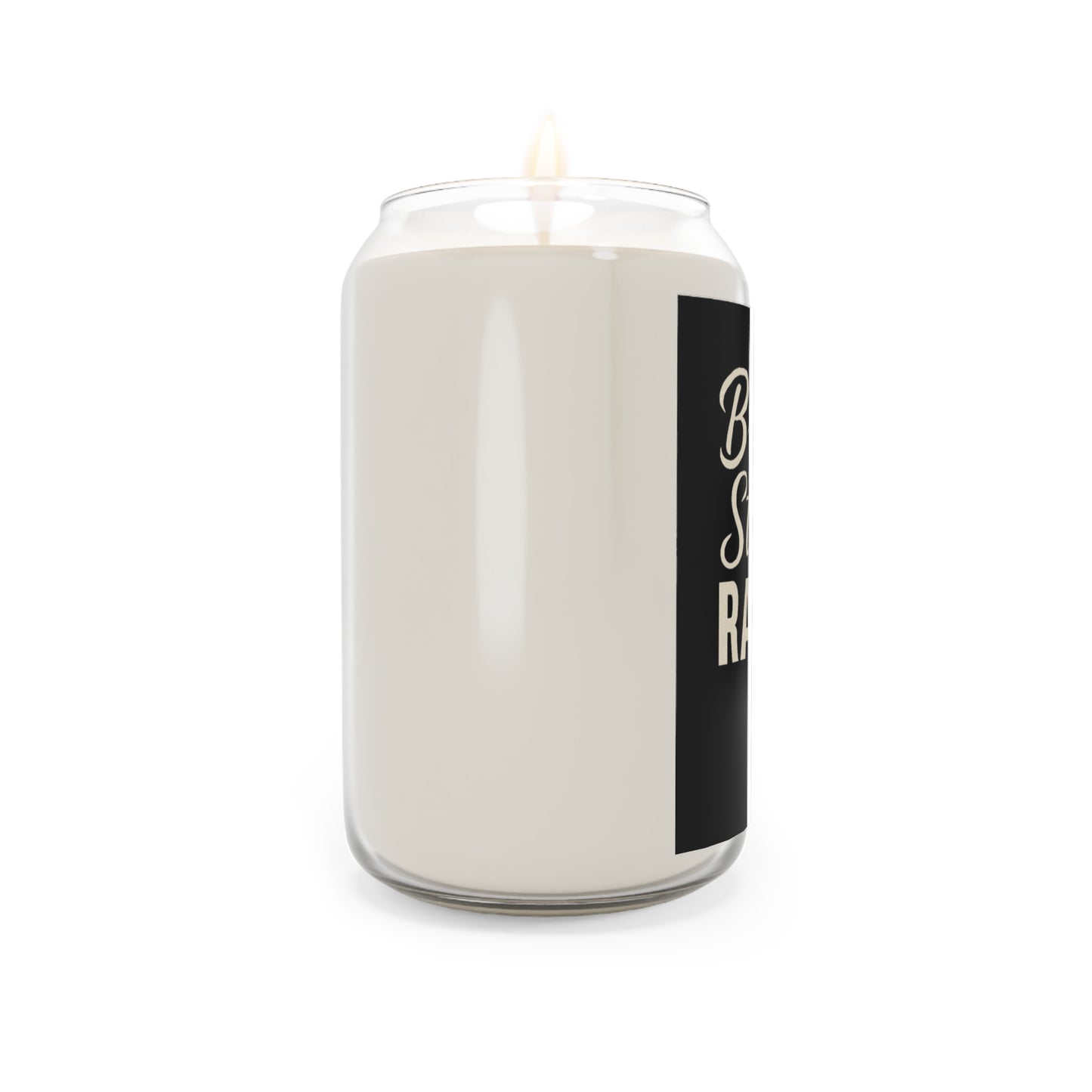 RAVAGE-Scented Soy Candle with Inspirational Quote, Relaxing Home Decor, Gift for Her, Aromatherapy Candle, Black and White Candle