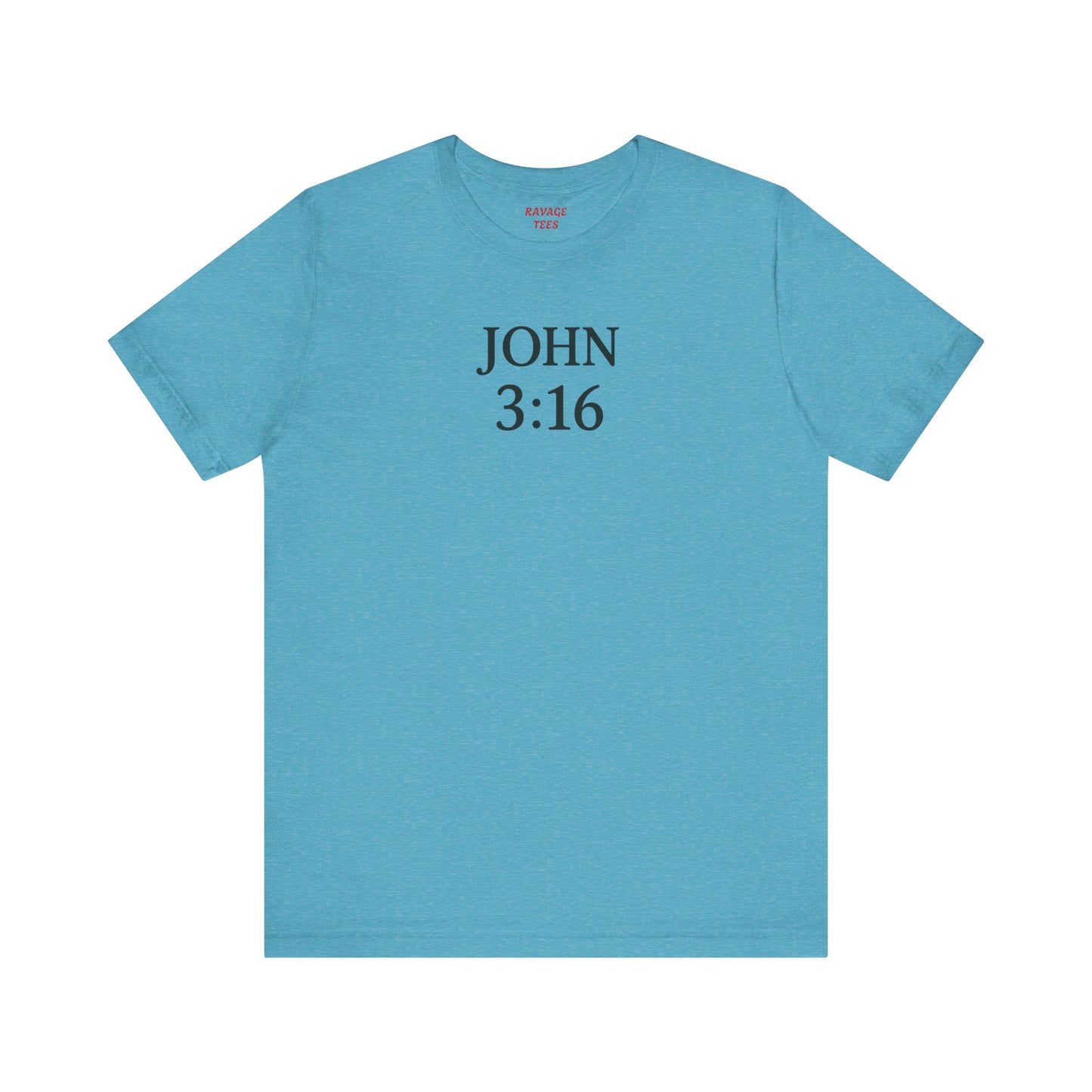 **JOHN 3:16 Faith-Inspired Unisex Tee – Christian Scripture T-Shirt, Religious Apparel, Inspirational Gift, Bible Verse Faith Shirt**