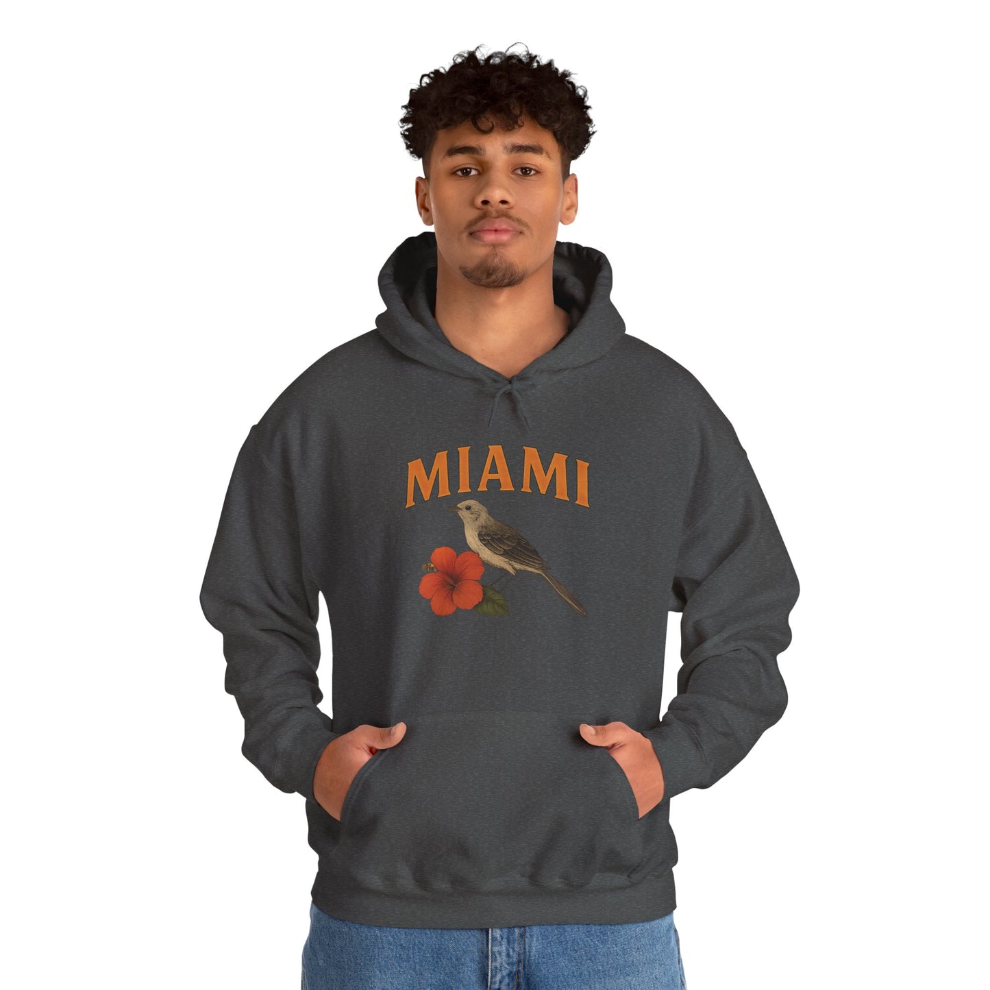 MIAMI THE 305 Unisex Hoodie – Cozy Sweatshirt, Casual Travel Souvenir, Relaxed Streetwear Gift for Nature & City Lovers