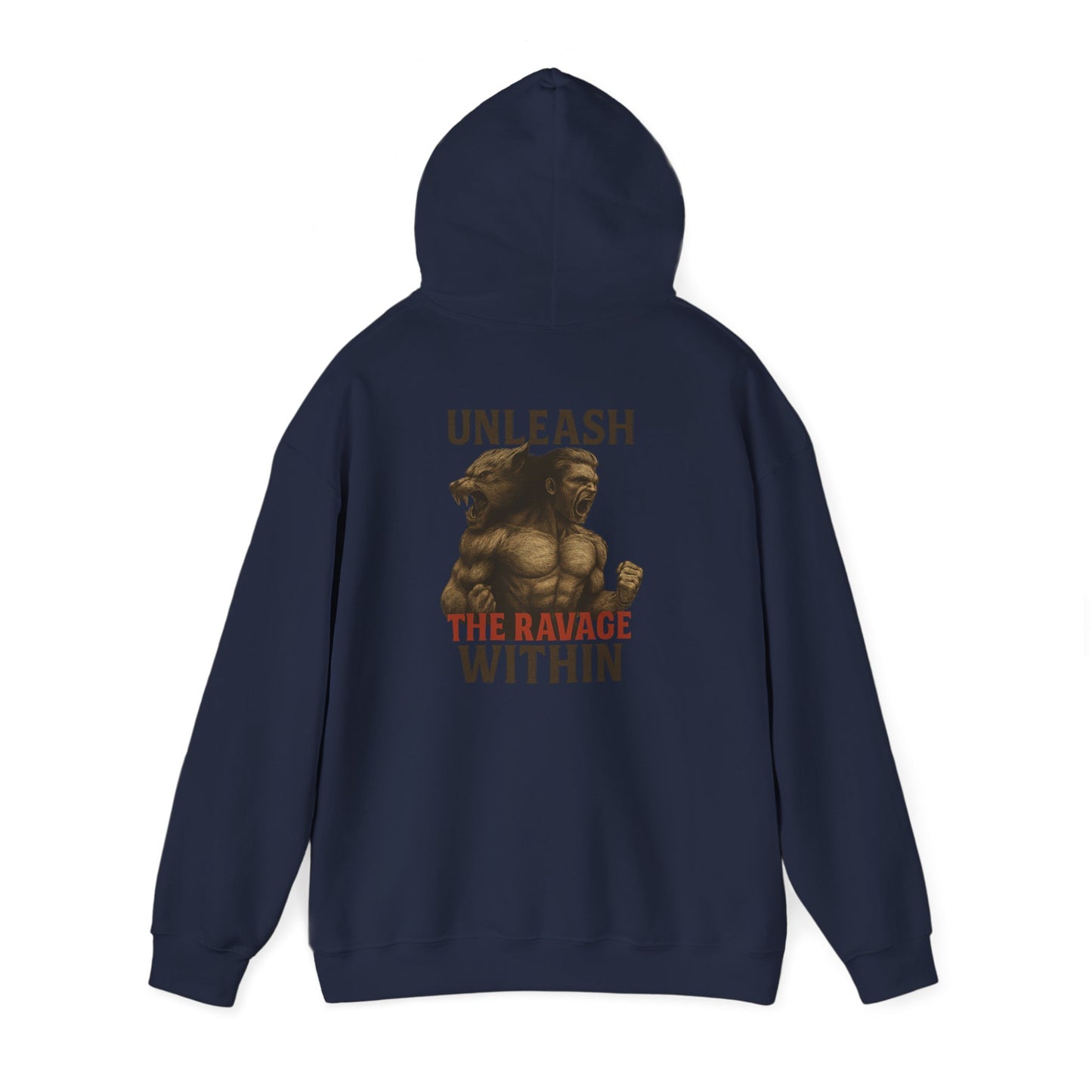 Unleash the Ravage Within Hoodie, Motivational Sweatshirt for Fitness Lovers, Cozy Hoodie for Gym, Gift for Athletes, Unisex Sweatshirt