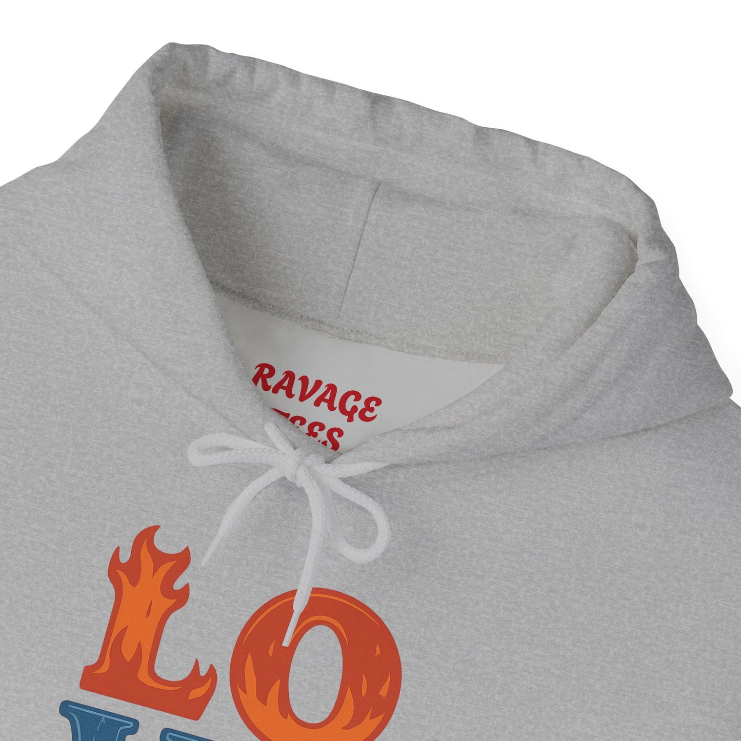 Unisex Hooded Sweatshirt with 'LOVE' Design - Cozy Gift for Friends, Valentine's Day, Casual Wear, Relaxation, Everyday Use
