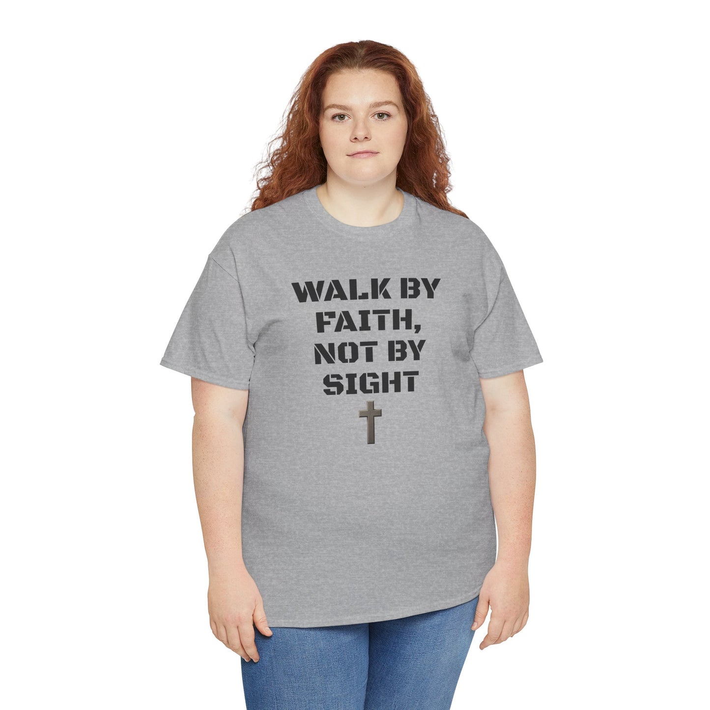 Walk by Faith Not by Sight Christian Sweatshirt | Inspirational Unisex Crewneck | Ravage Tees Faith Collection