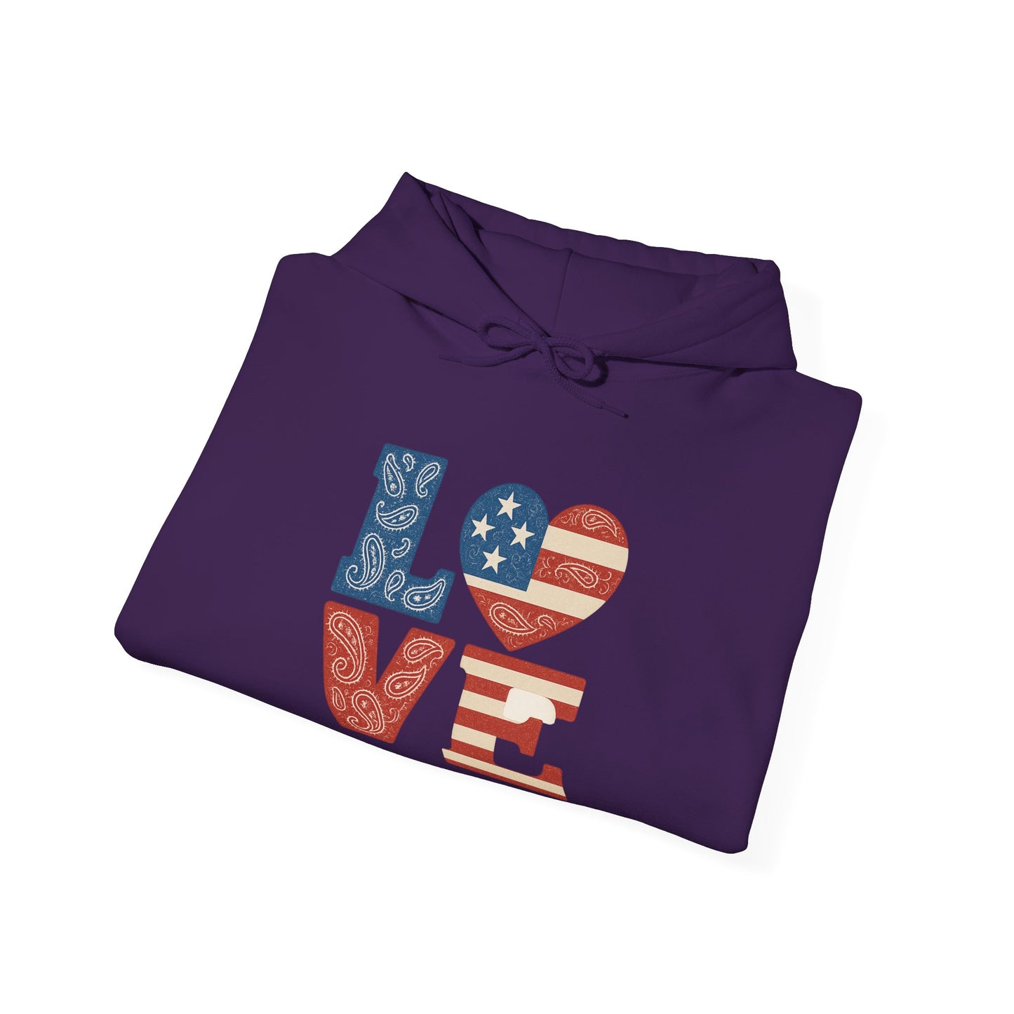 Unisex Hooded Sweatshirt with 'LOVE' Design - Cozy Gift for Friends, Valentine's Day, Casual Wear, Relaxation, Everyday Use