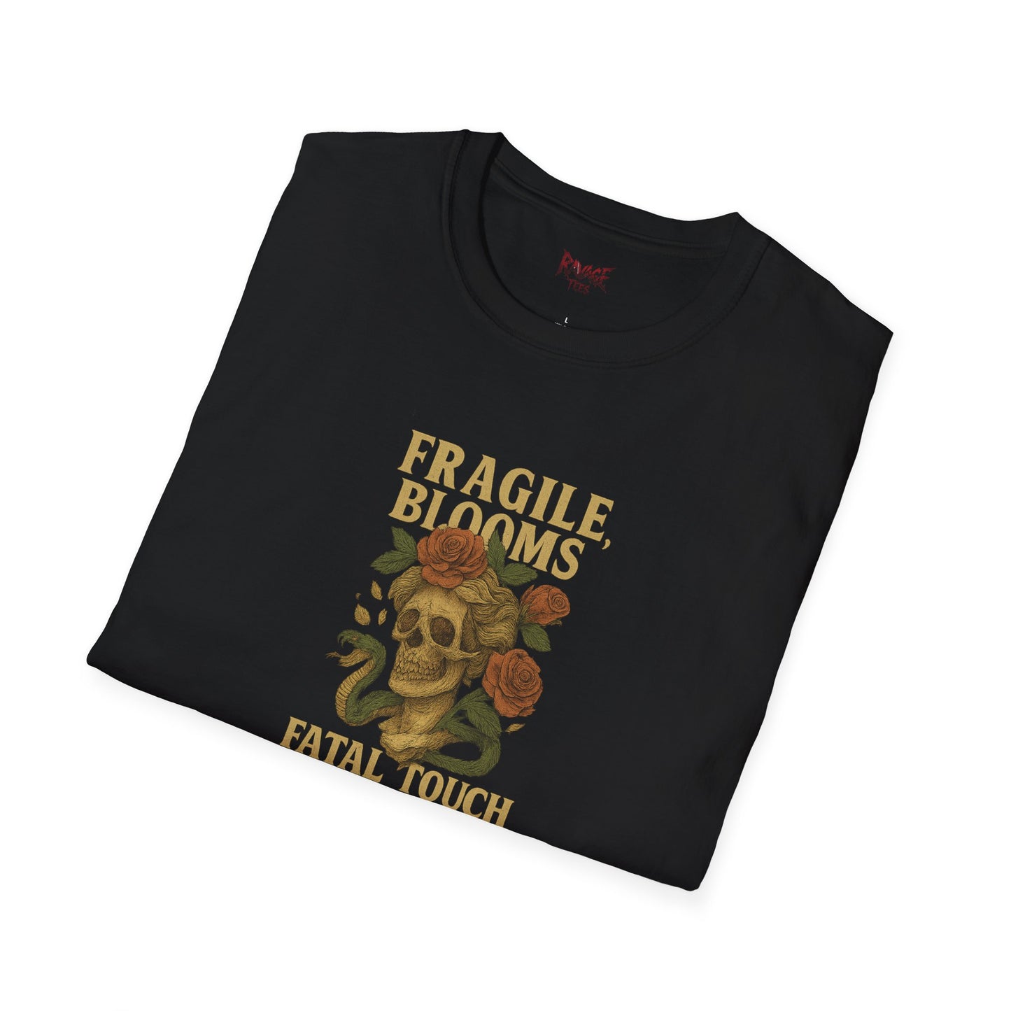 FRAGILE BLOOM FATAL TOUCH Graphic T-Shirt – Unisex Tee | Eco-Friendly Nature Shirt for Summer Style, Casual Wear & Gifts for Nature Lovers