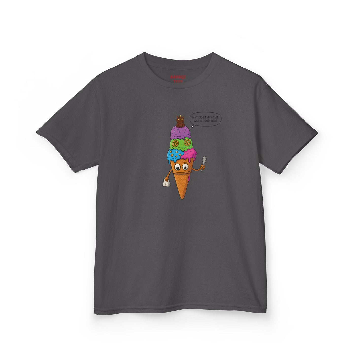 Kids Ice Cream Cone T-Shirt - Fun Summer Apparel, Perfect Gift for Birthdays, Playdates, Ice Cream Lovers, Family Outings