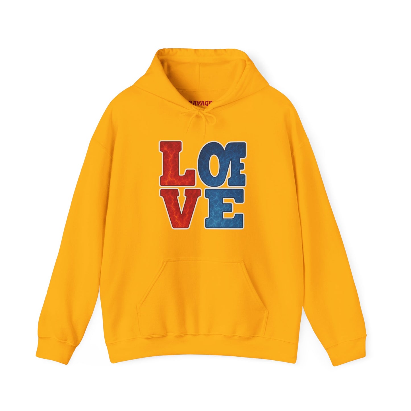 Unisex Hooded Sweatshirt with 'LOVE' Design - Cozy Gift for Friends, Valentine's Day, Casual Wear, Relaxation, Everyday Use