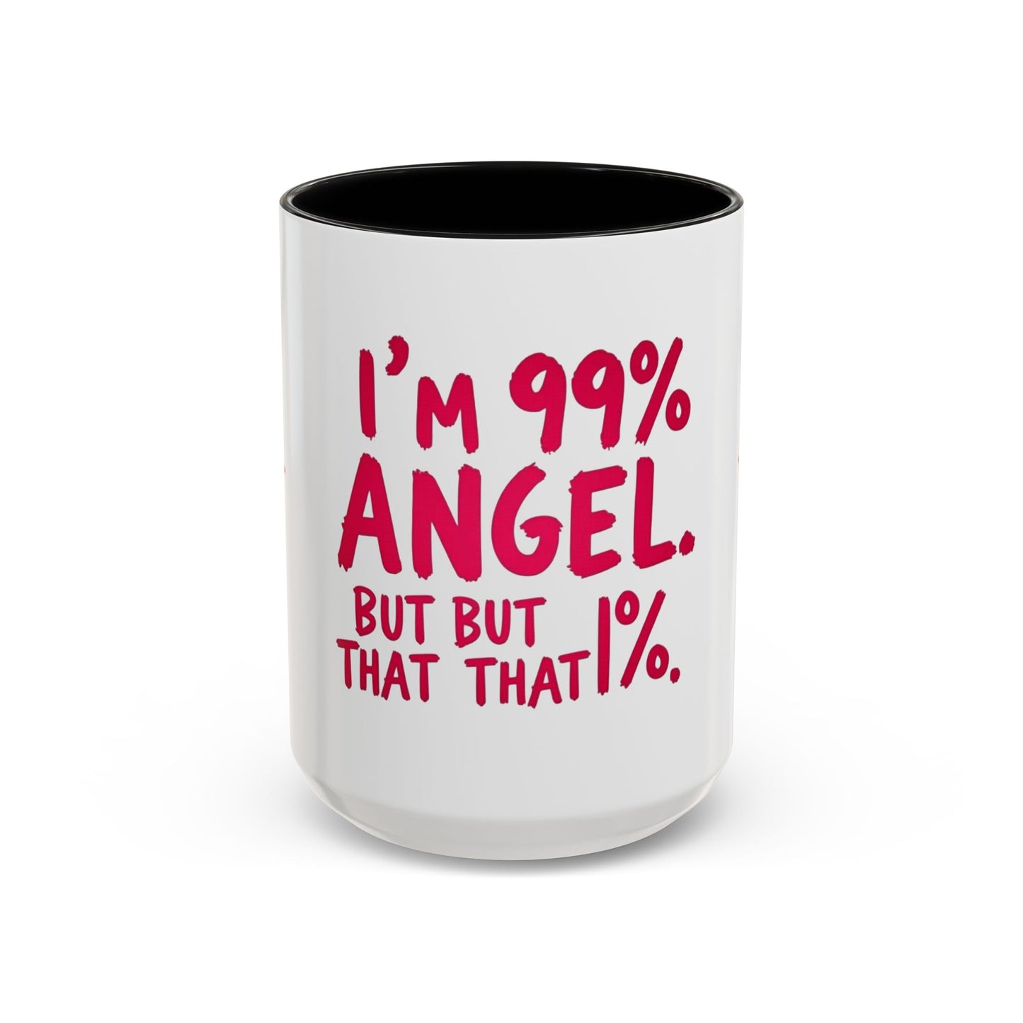 Humorous Accent Coffee Mug - Perfect Gift for Friends, Playful Coffee Lovers, Angel-Themed Decor, Birthday Present, Funny Quote Mugs