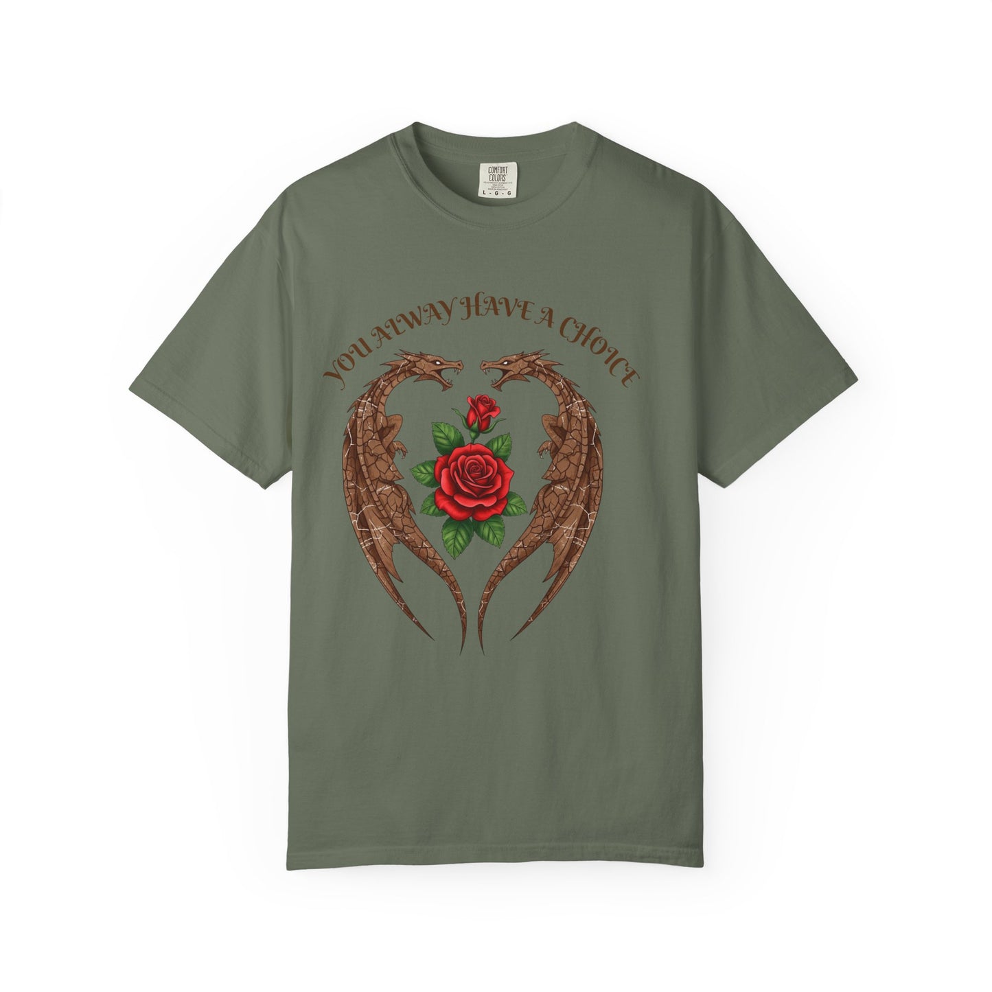 Dragon-Inspired Choice T-Shirt | Unisex Garment-Dyed Tee, Gift for Fantasy Lovers
