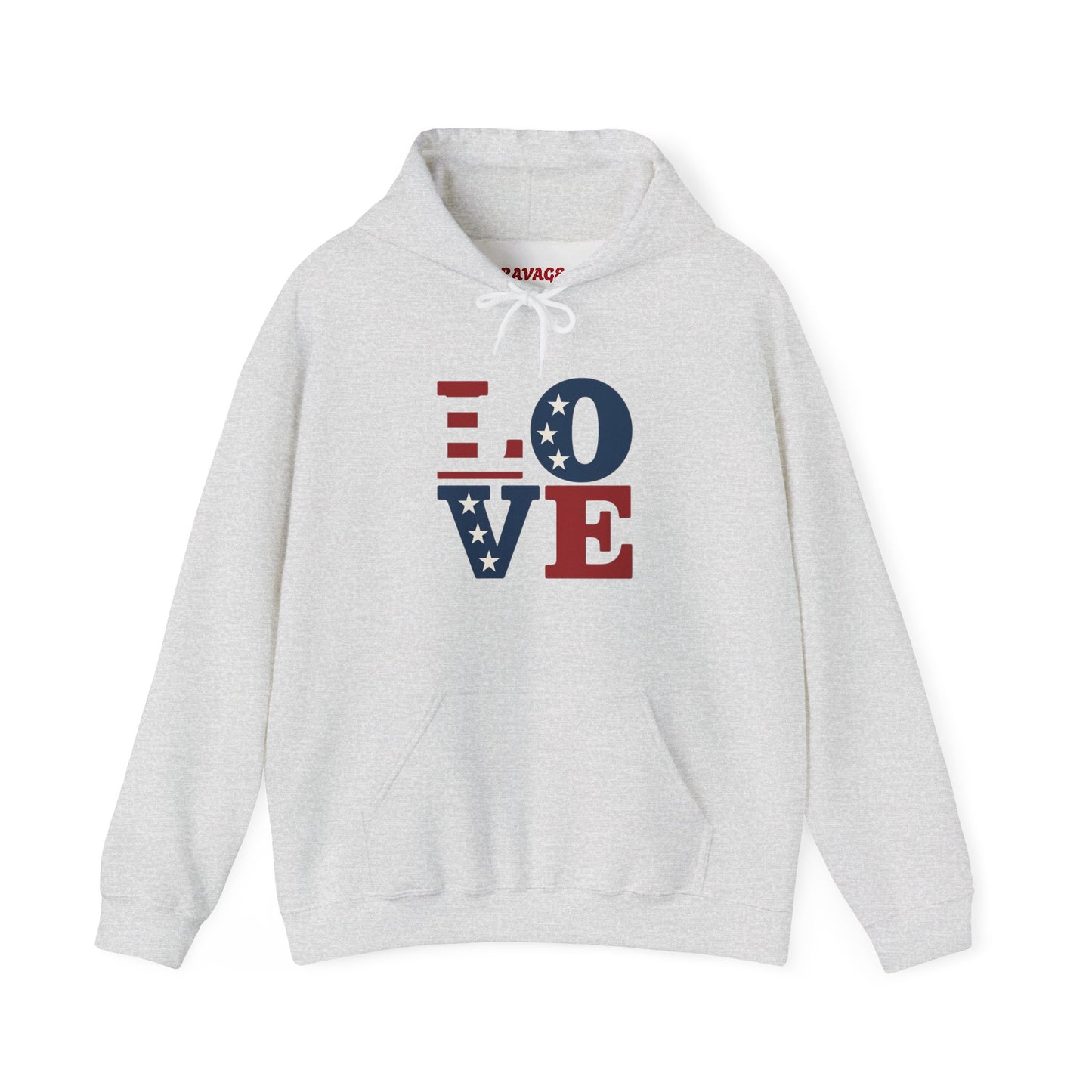 Unisex Hooded Sweatshirt with 'LOVE' Design - Cozy Gift for Friends, Valentine's Day, Casual Wear, Relaxation, Everyday Use