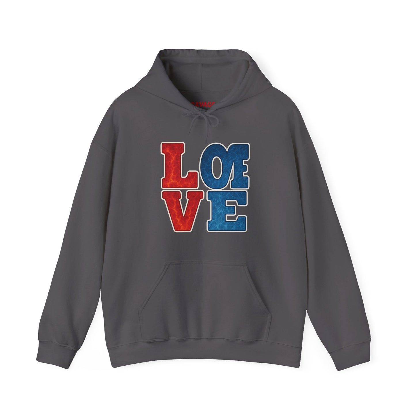 Unisex Hooded Sweatshirt with 'LOVE' Design - Cozy Gift for Friends, Valentine's Day, Casual Wear, Relaxation, Everyday Use