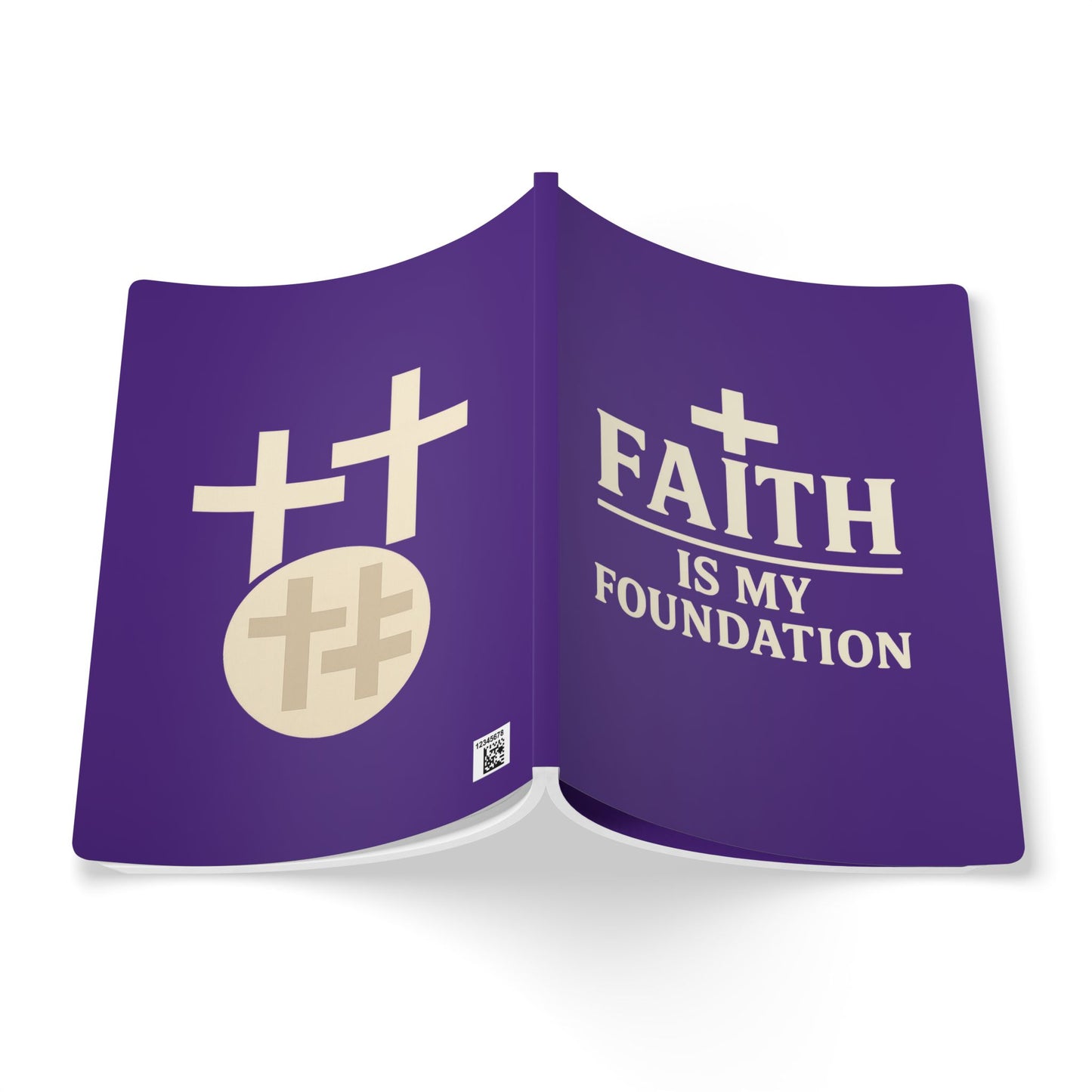 Faith Is My Foundation Christian Softcover Journal with Inspirational Inside Prints