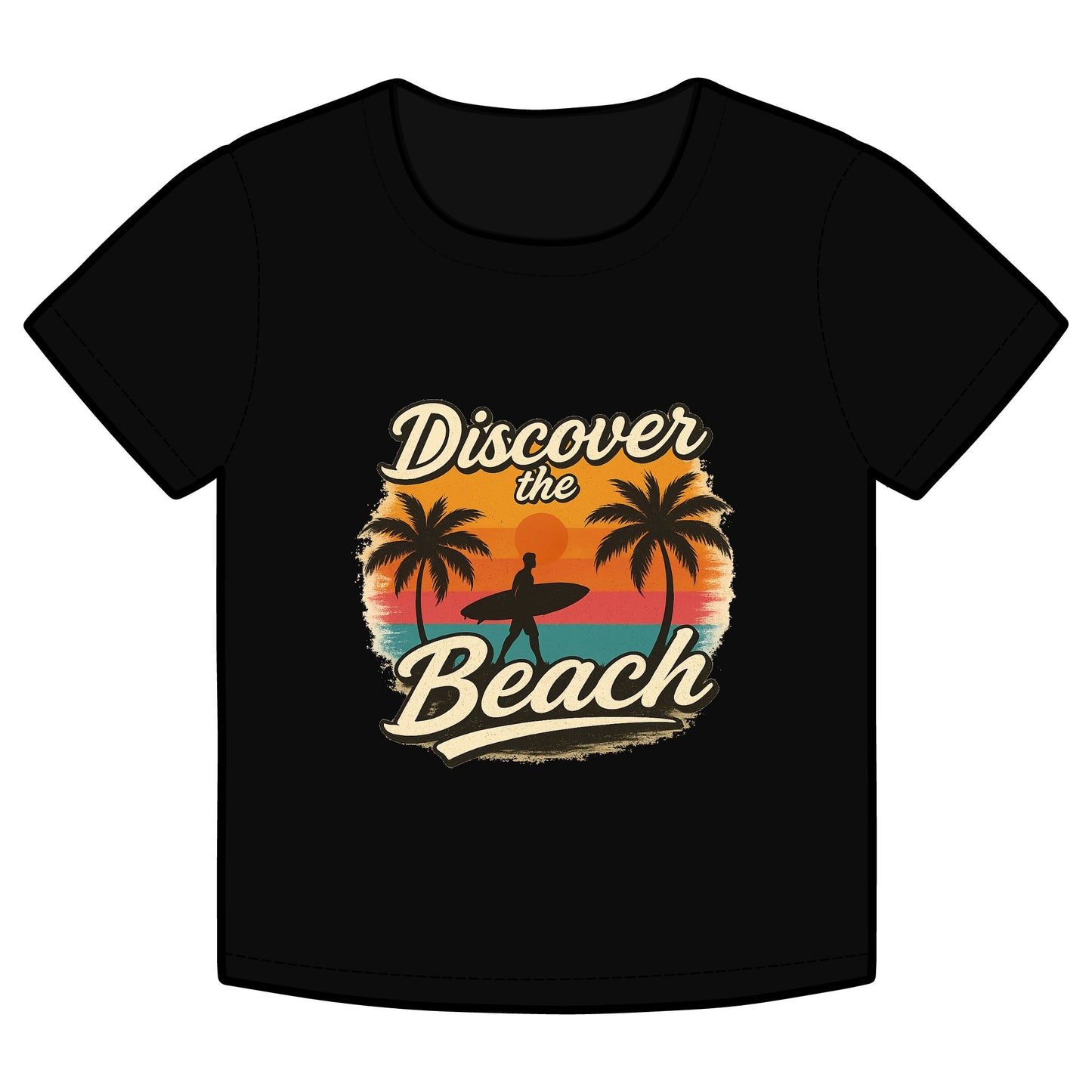 Vintage Surf Style T-Shirt – Discover the Beach
