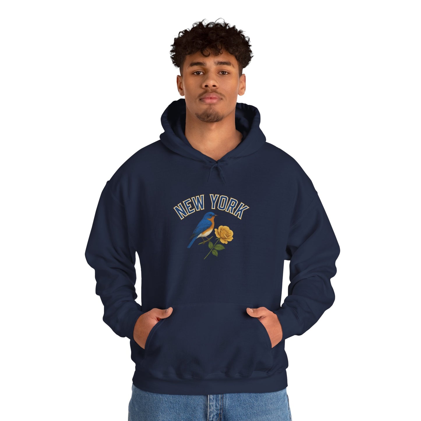 NEW YORK "THE EMPIRE STATE" Unisex Hoodie – Cozy Sweatshirt, Casual Travel Souvenir, Relaxed Streetwear Gift for Nature & City Lovers