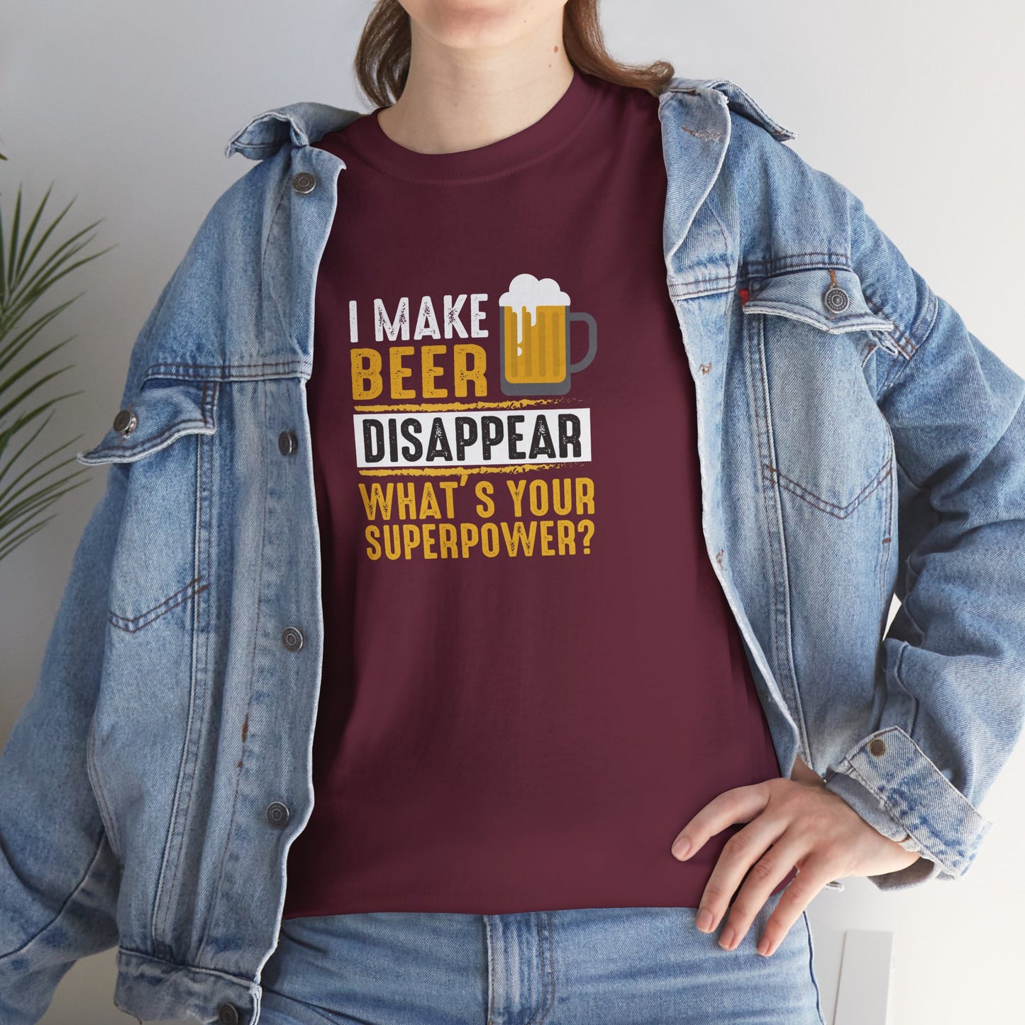 Unisex Beer Superpower Tee | Funny T-Shirt for Beer Lovers