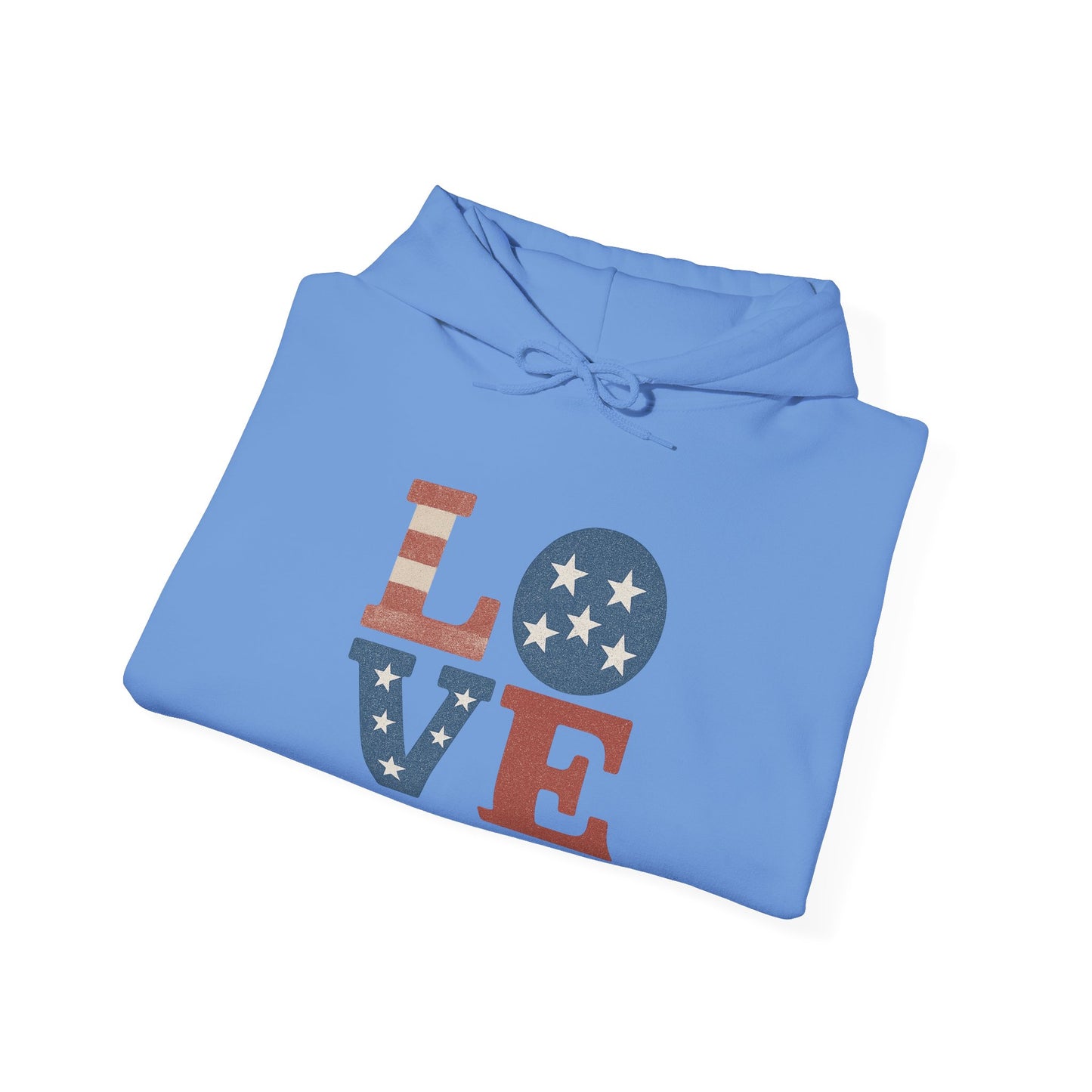 Unisex Hooded Sweatshirt with 'LOVE' Design - Cozy Gift for Friends, Valentine's Day, Casual Wear, Relaxation, Everyday Use