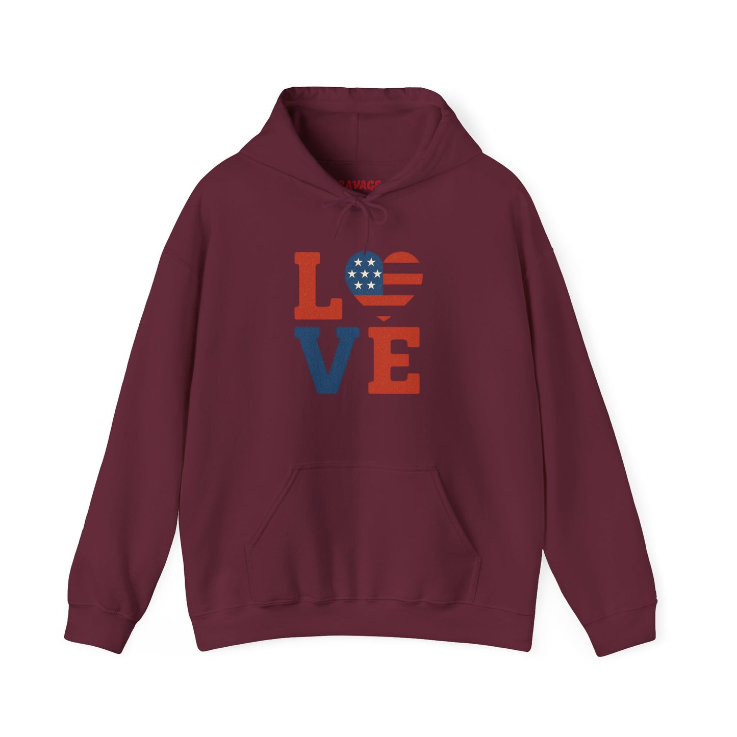 Unisex Hooded Sweatshirt with 'LOVE' Design - Cozy Gift for Friends, Valentine's Day, Casual Wear, Relaxation, Everyday Use