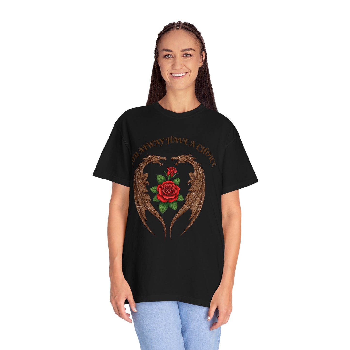 Dragon-Inspired Choice T-Shirt | Unisex Garment-Dyed Tee, Gift for Fantasy Lovers