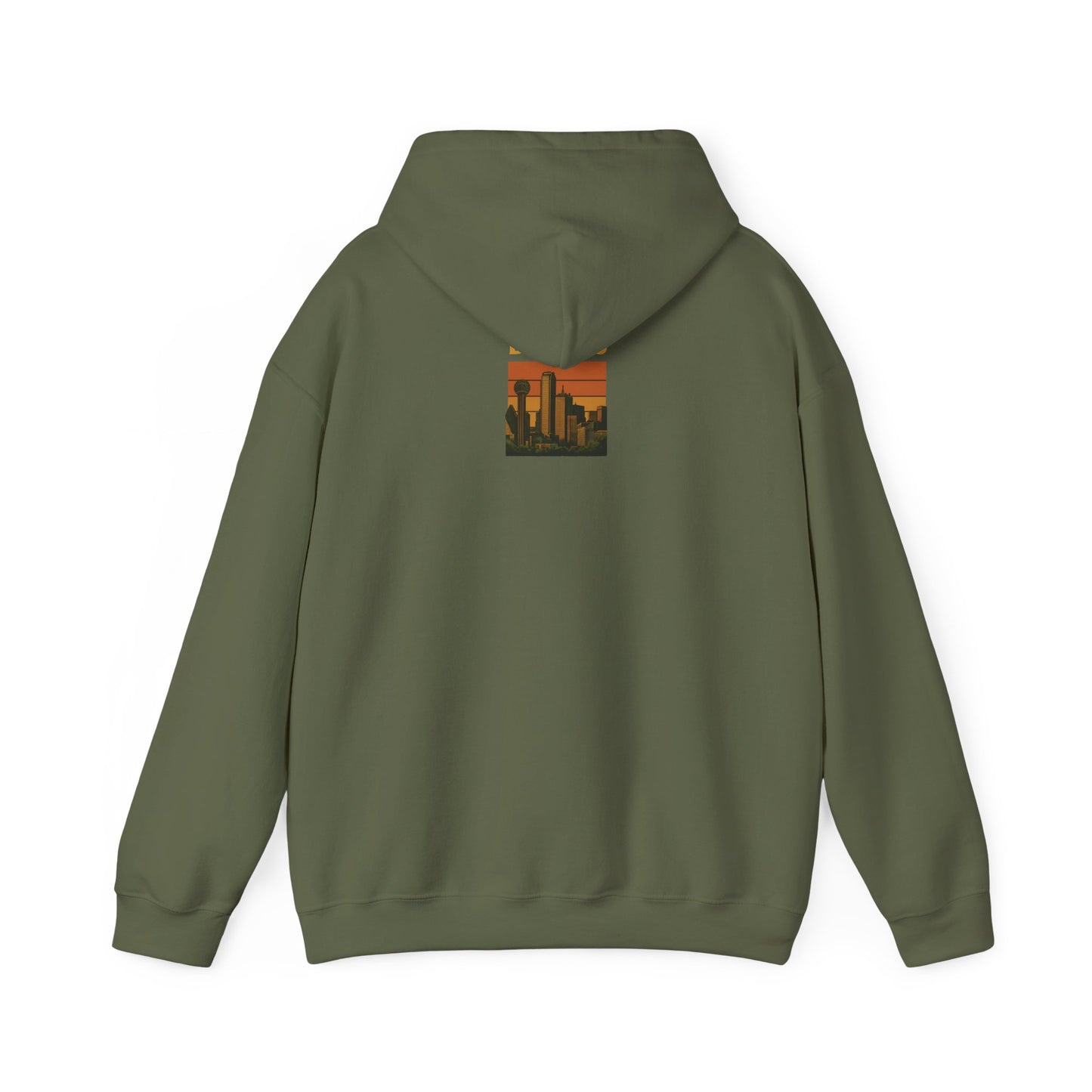 DALLAS Unisex Hoodie – Cozy Sweatshirt, Casual Travel Souvenir, Relaxed Streetwear Gift for Nature & City Lovers