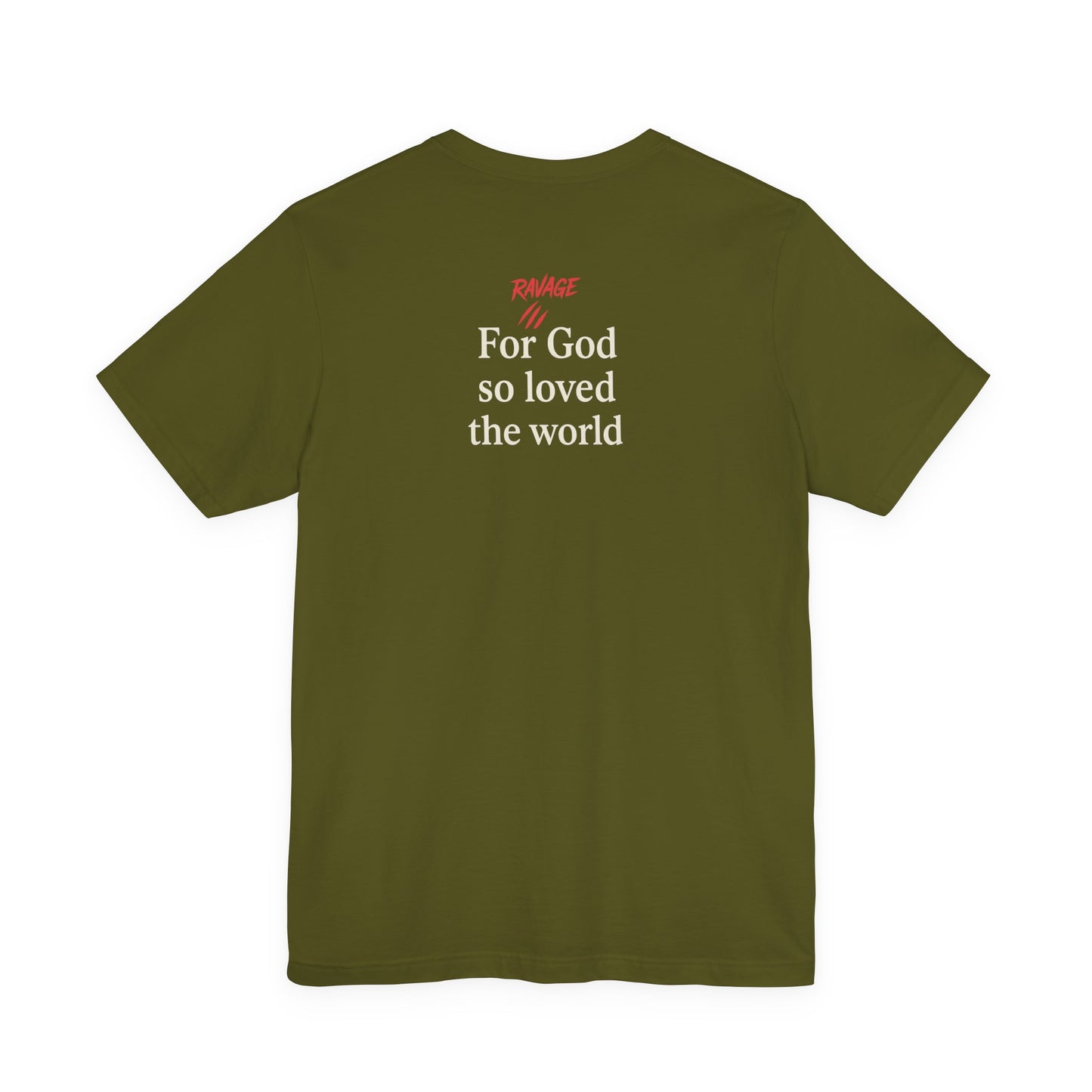 **JOHN 3:16 Faith-Inspired Unisex Tee – Christian Scripture T-Shirt, Religious Apparel, Inspirational Gift, Bible Verse Faith Shirt**