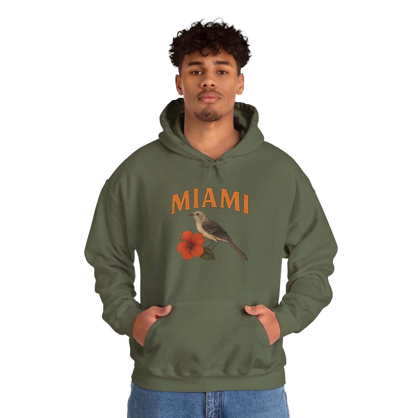 MIAMI THE 305 Unisex Hoodie – Cozy Sweatshirt, Casual Travel Souvenir, Relaxed Streetwear Gift for Nature & City Lovers