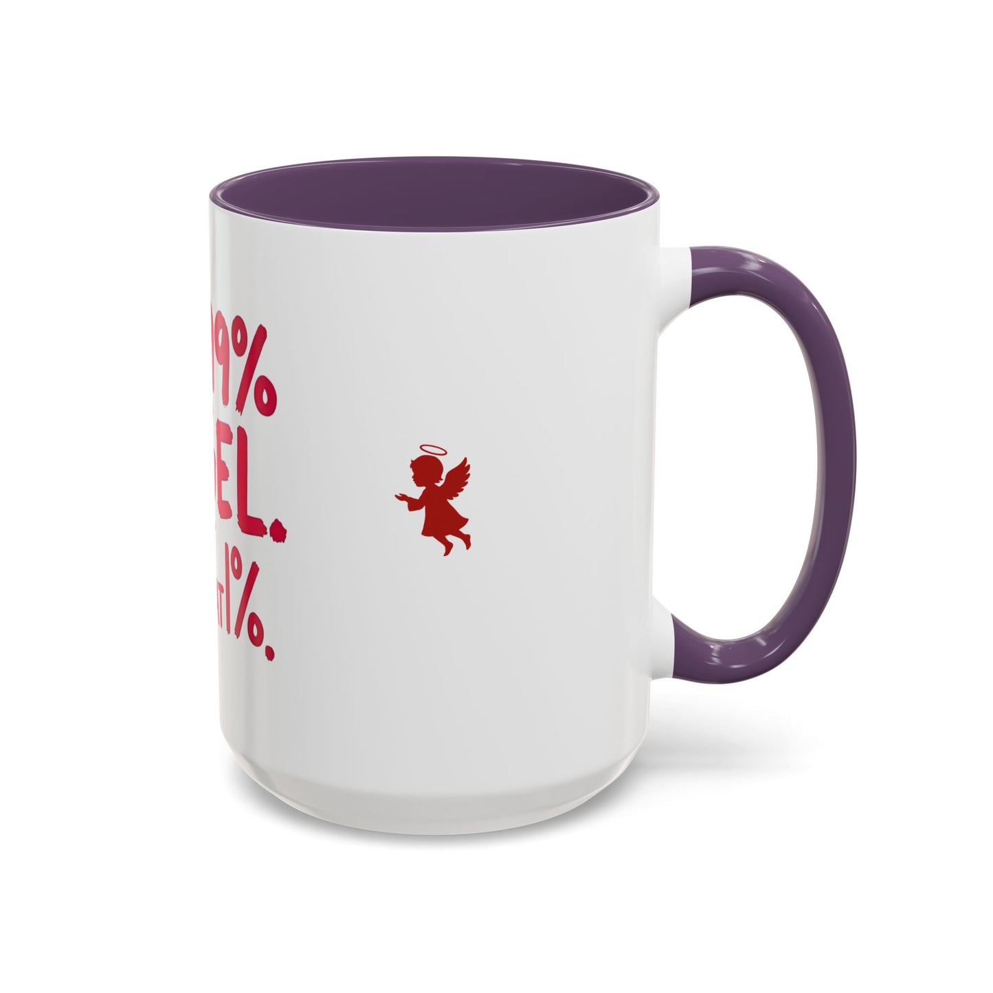 Humorous Accent Coffee Mug - Perfect Gift for Friends, Playful Coffee Lovers, Angel-Themed Decor, Birthday Present, Funny Quote Mugs