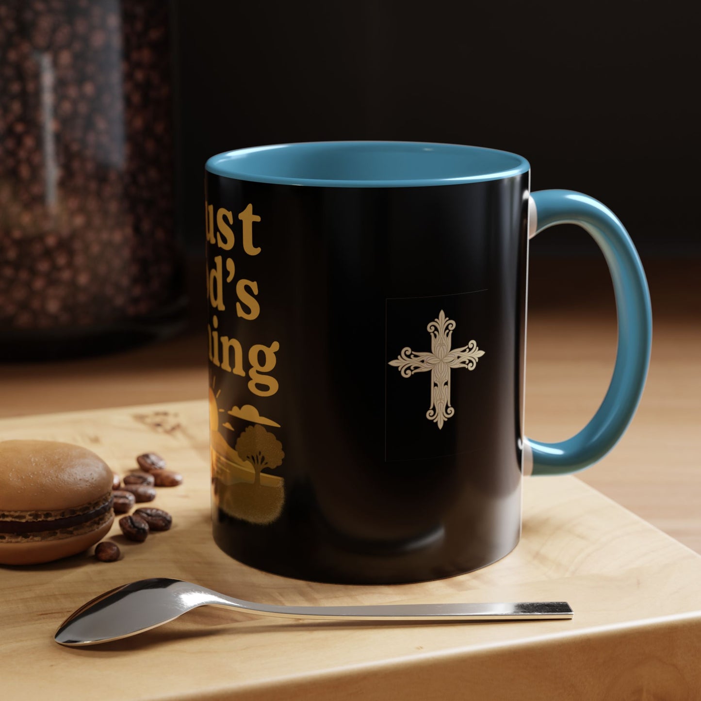 Trust God's Timing Christian Coffee Mug – Inspirational Accent Cup (11oz & 15oz), Faith-Based Gift for Coffee & Tea Lovers