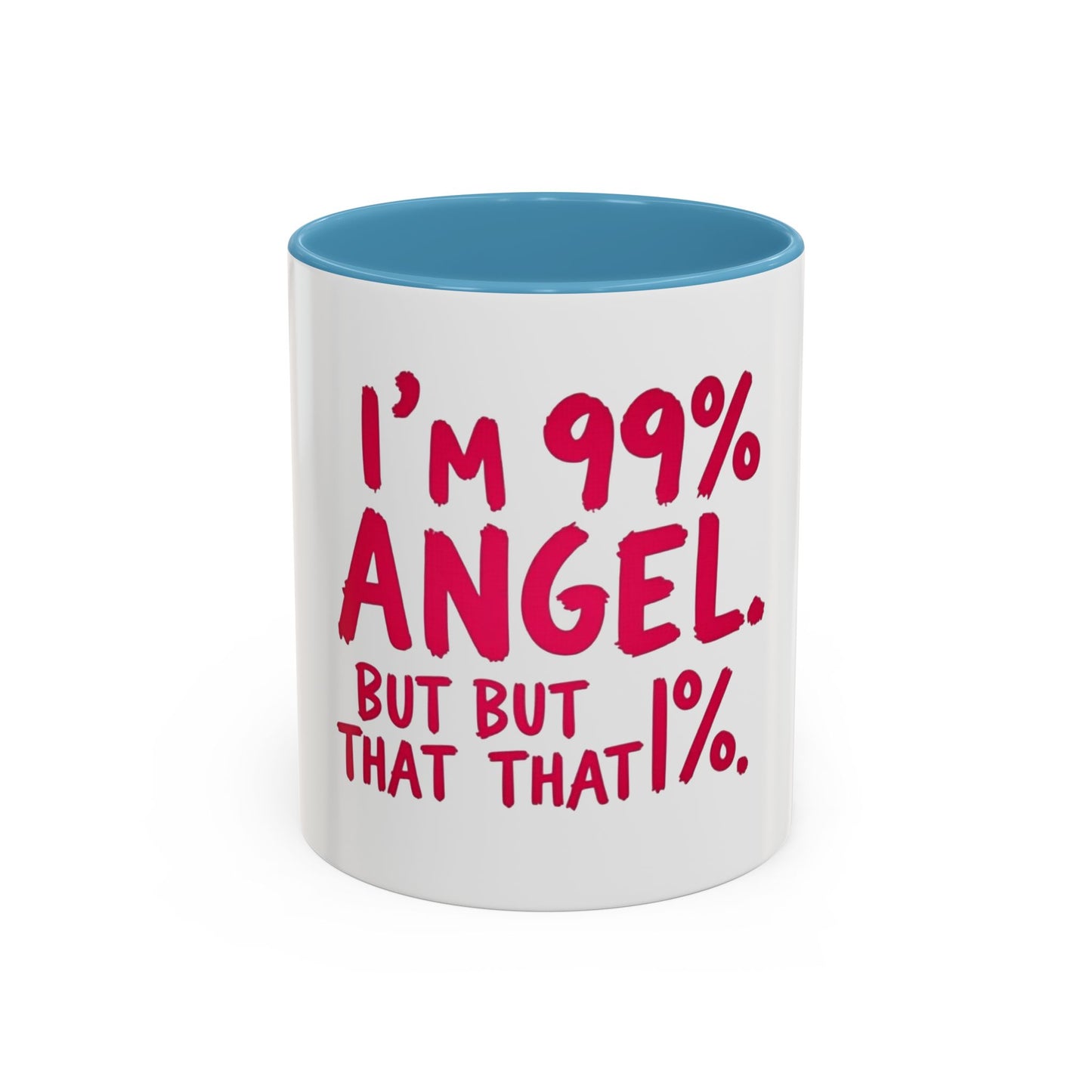 Humorous Accent Coffee Mug - Perfect Gift for Friends, Playful Coffee Lovers, Angel-Themed Decor, Birthday Present, Funny Quote Mugs