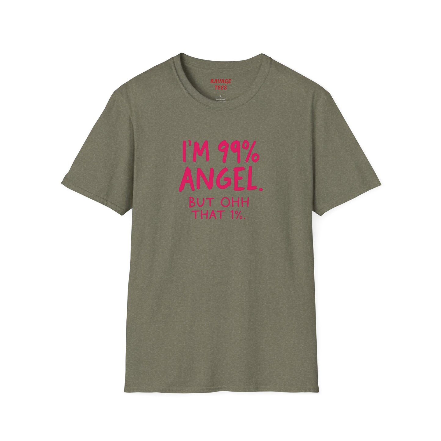99% Angel Humorous Angel T-Shirt for all occasions,