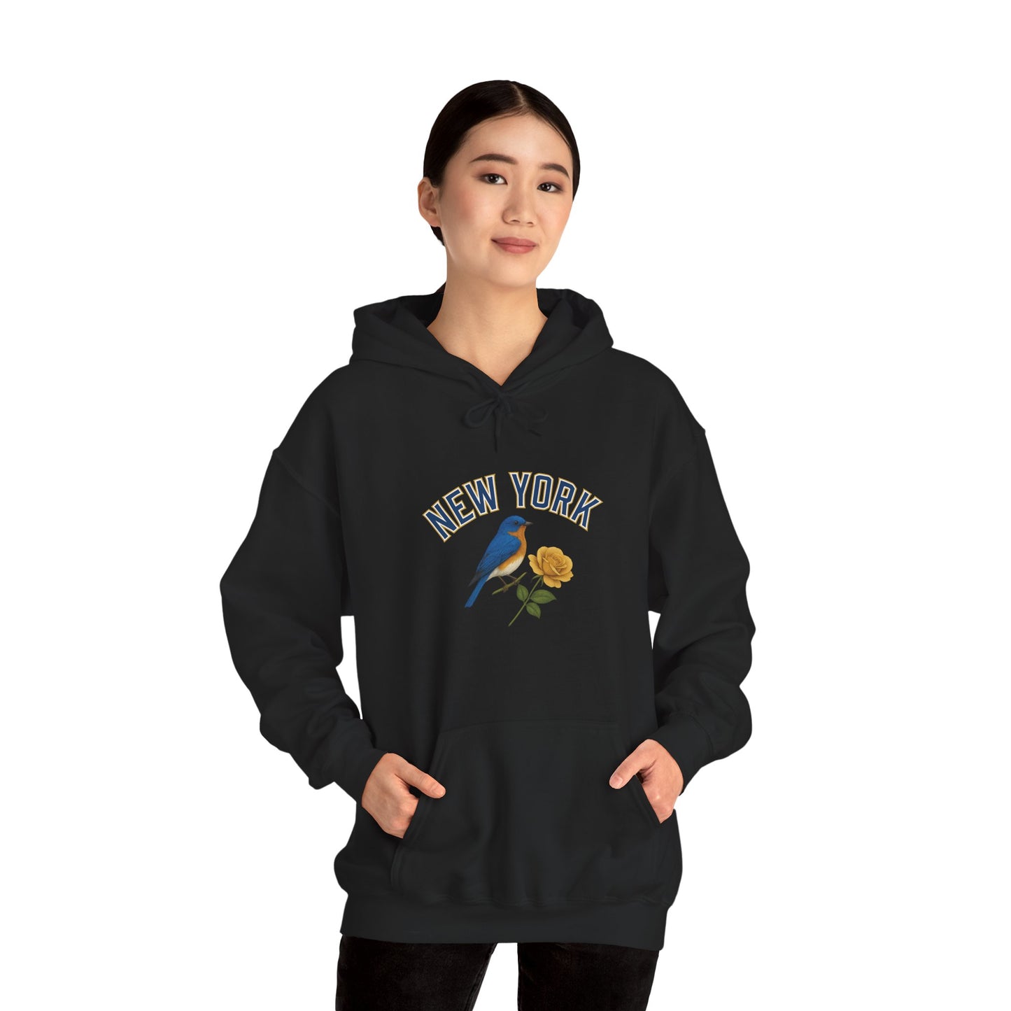 NEW YORK "THE EMPIRE STATE" Unisex Hoodie – Cozy Sweatshirt, Casual Travel Souvenir, Relaxed Streetwear Gift for Nature & City Lovers