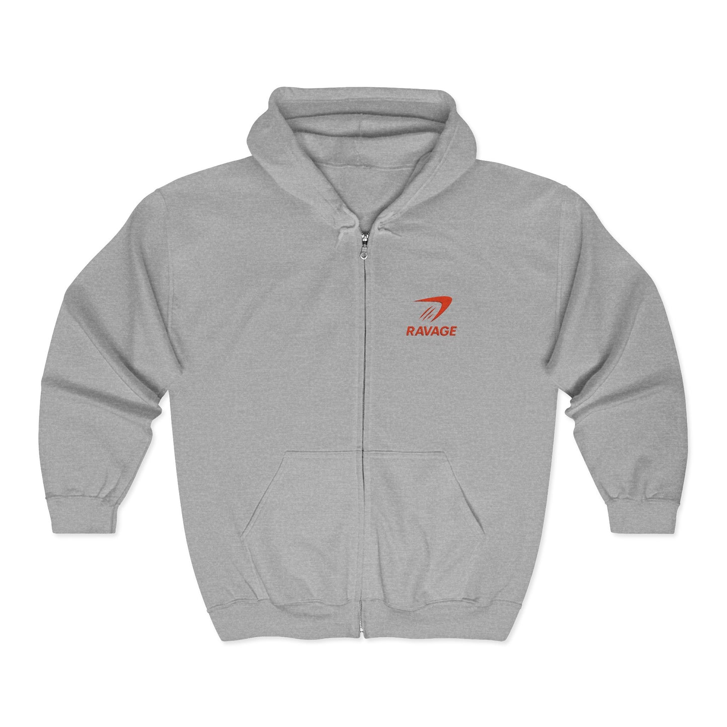 Ravage Unisex Full Zip-Up Hoodie – Premium Blend for Everyday Hustle