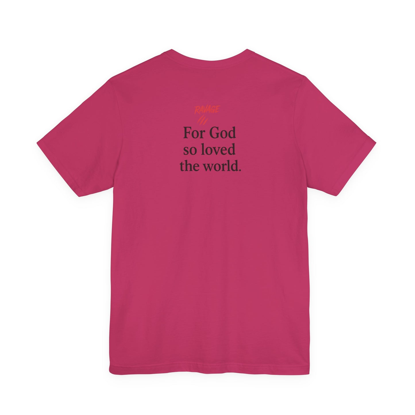 **JOHN 3:16 Faith-Inspired Unisex Tee – Christian Scripture T-Shirt, Religious Apparel, Inspirational Gift, Bible Verse Faith Shirt**
