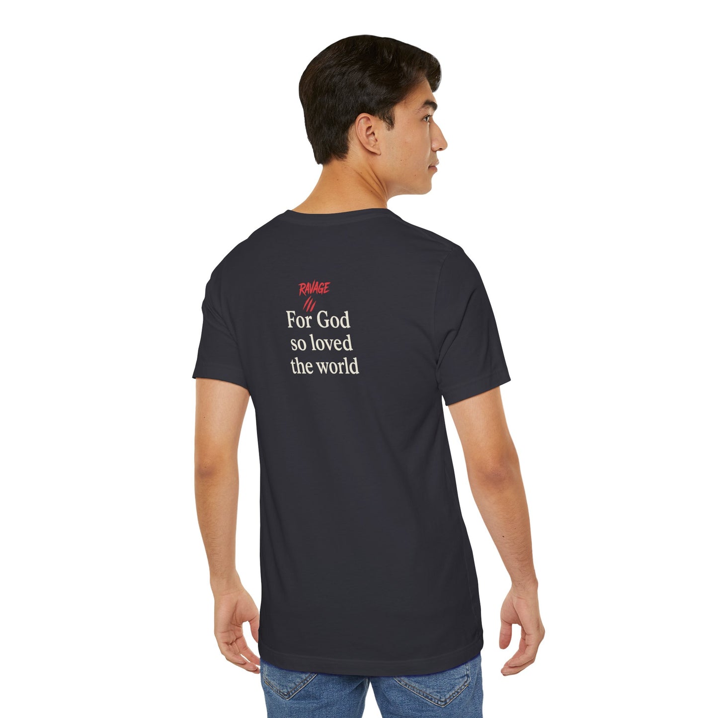 **JOHN 3:16 Faith-Inspired Unisex Tee – Christian Scripture T-Shirt, Religious Apparel, Inspirational Gift, Bible Verse Faith Shirt**