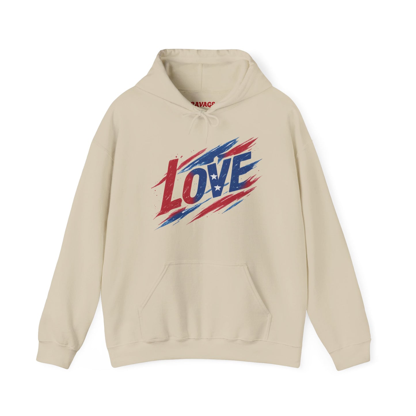 Unisex Hooded Sweatshirt with 'LOVE' Design - Cozy Gift for Friends, Valentine's Day, Casual Wear, Relaxation, Everyday Use