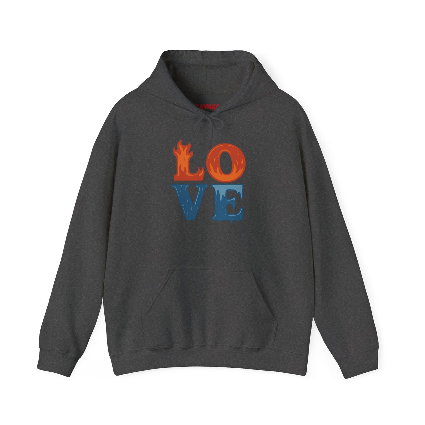 Unisex Hooded Sweatshirt with 'LOVE' Design - Cozy Gift for Friends, Valentine's Day, Casual Wear, Relaxation, Everyday Use