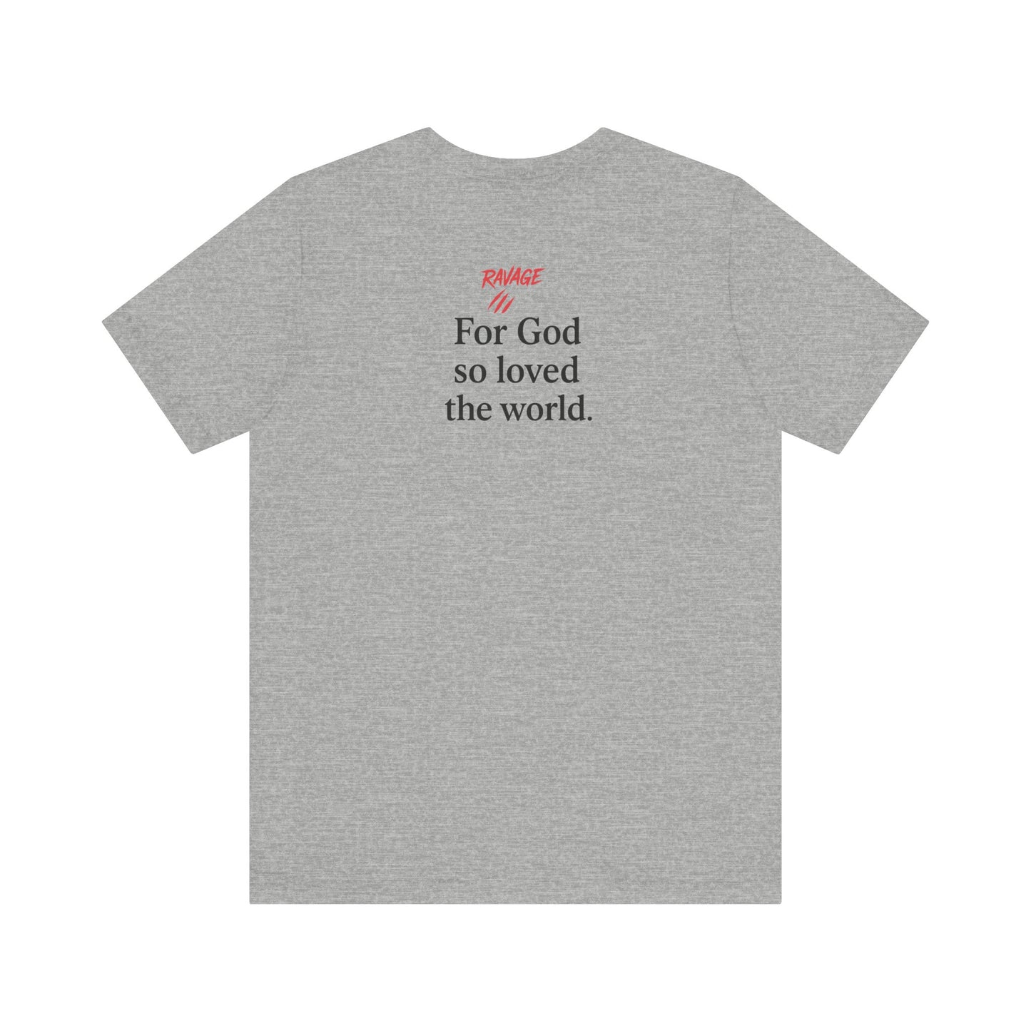 **JOHN 3:16 Faith-Inspired Unisex Tee – Christian Scripture T-Shirt, Religious Apparel, Inspirational Gift, Bible Verse Faith Shirt**