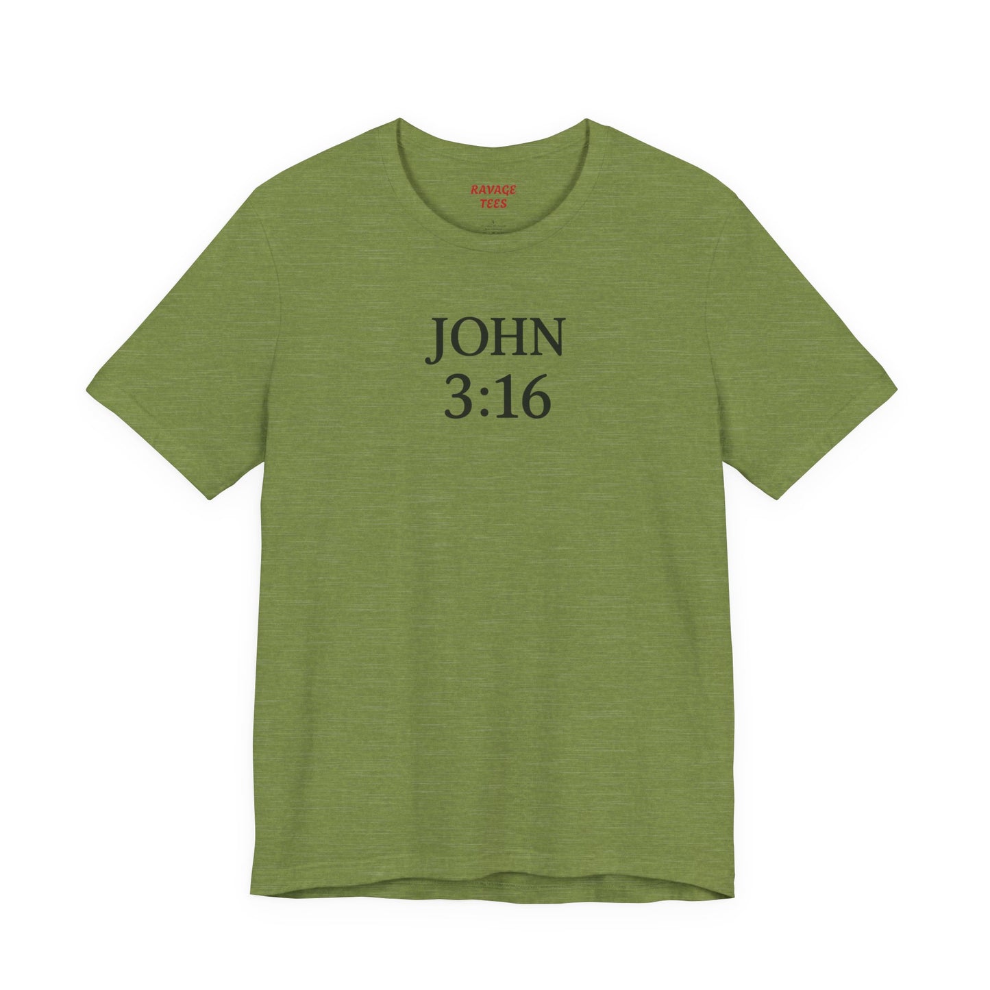 **JOHN 3:16 Faith-Inspired Unisex Tee – Christian Scripture T-Shirt, Religious Apparel, Inspirational Gift, Bible Verse Faith Shirt**