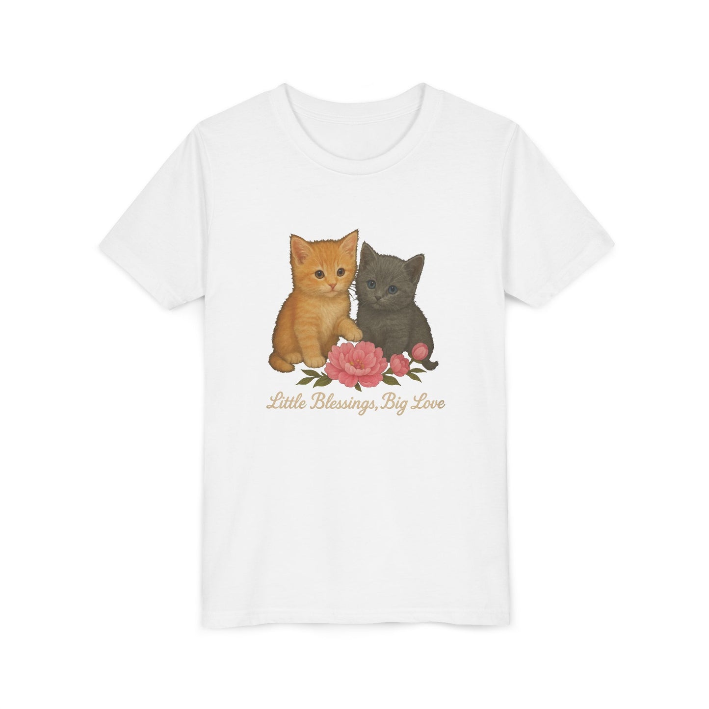 Adorable Kitten Youth Tee - Cute Cat Tee for Kids, Gifts for Cat Lovers, Birthday Present, Animal Lovers Shirt, Playful Kids Shirt