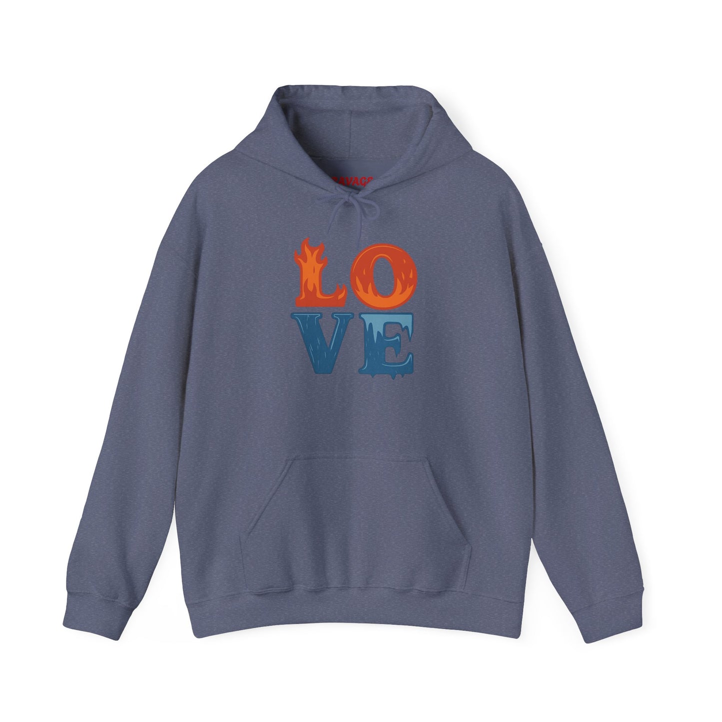 Unisex Hooded Sweatshirt with 'LOVE' Design - Cozy Gift for Friends, Valentine's Day, Casual Wear, Relaxation, Everyday Use