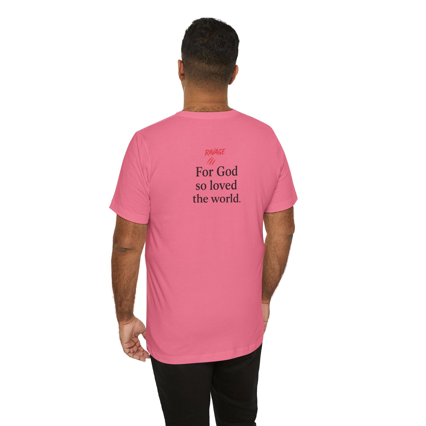 **JOHN 3:16 Faith-Inspired Unisex Tee – Christian Scripture T-Shirt, Religious Apparel, Inspirational Gift, Bible Verse Faith Shirt**