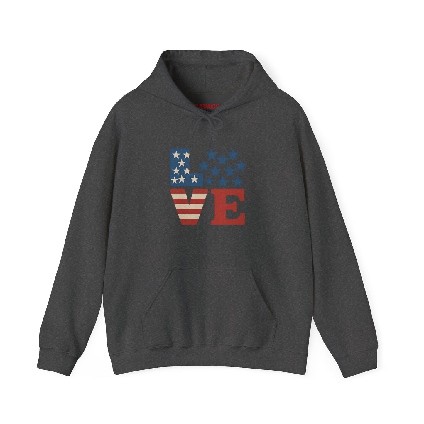 Unisex Hooded Sweatshirt with 'LOVE' Design - Cozy Gift for Friends, Valentine's Day, Casual Wear, Relaxation, Everyday Use