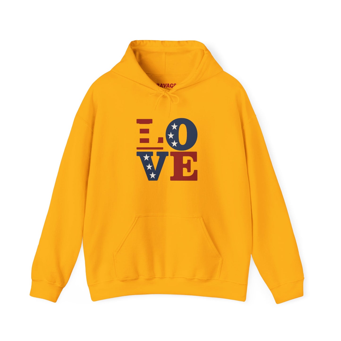 Unisex Hooded Sweatshirt with 'LOVE' Design - Cozy Gift for Friends, Valentine's Day, Casual Wear, Relaxation, Everyday Use