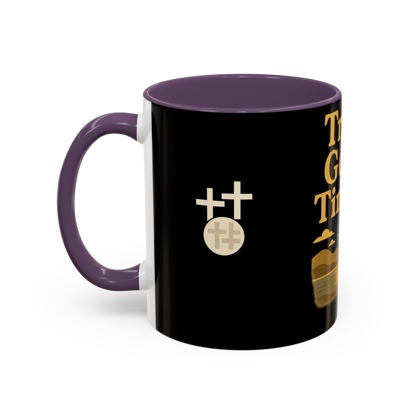 Trust God's Timing Christian Coffee Mug – Inspirational Accent Cup (11oz & 15oz), Faith-Based Gift for Coffee & Tea Lovers