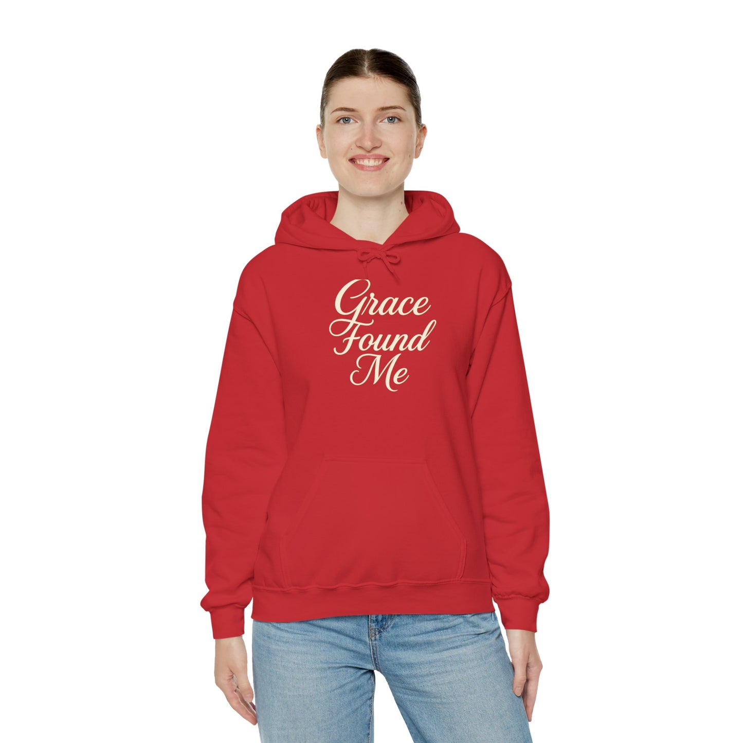 Grace Found Me Unisex Hoodie – Inspirational Christian Sweatshirt, Faith-Based Apparel, Cozy Casual Wear, Perfect Gift for Friends and Believers