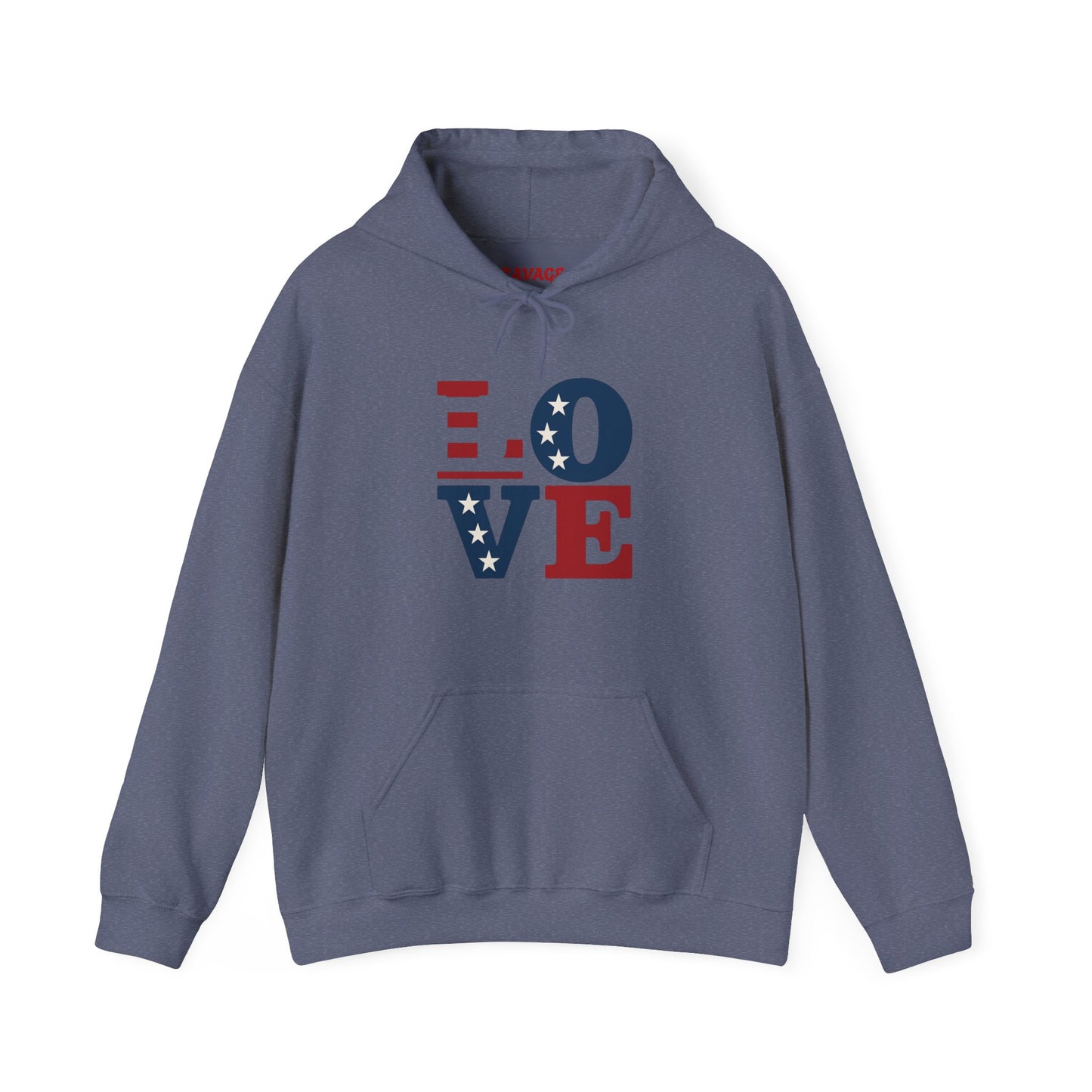 Unisex Hooded Sweatshirt with 'LOVE' Design - Cozy Gift for Friends, Valentine's Day, Casual Wear, Relaxation, Everyday Use